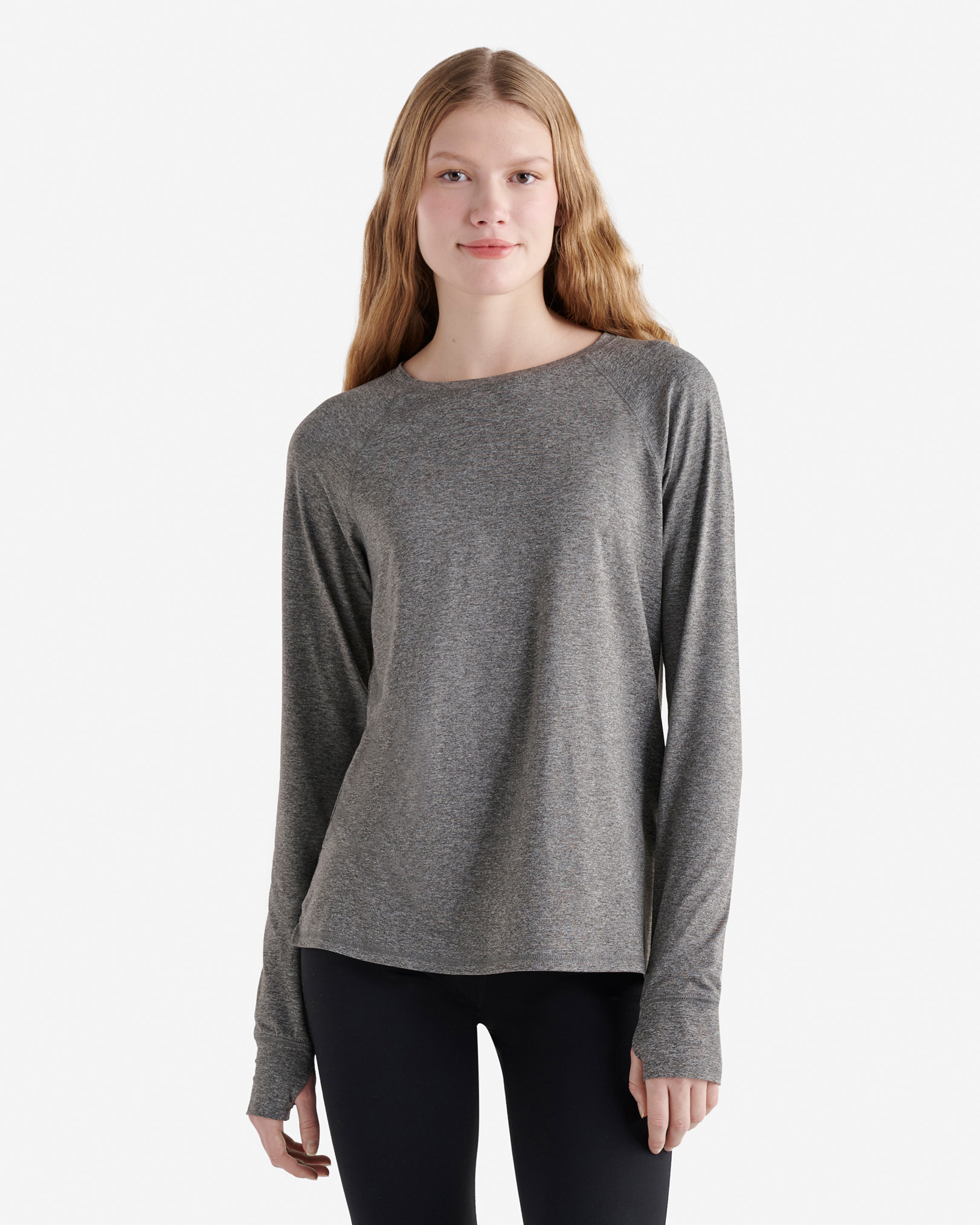 Renew Knit Long Sleeve Top 2.0 - Salt & Pepper