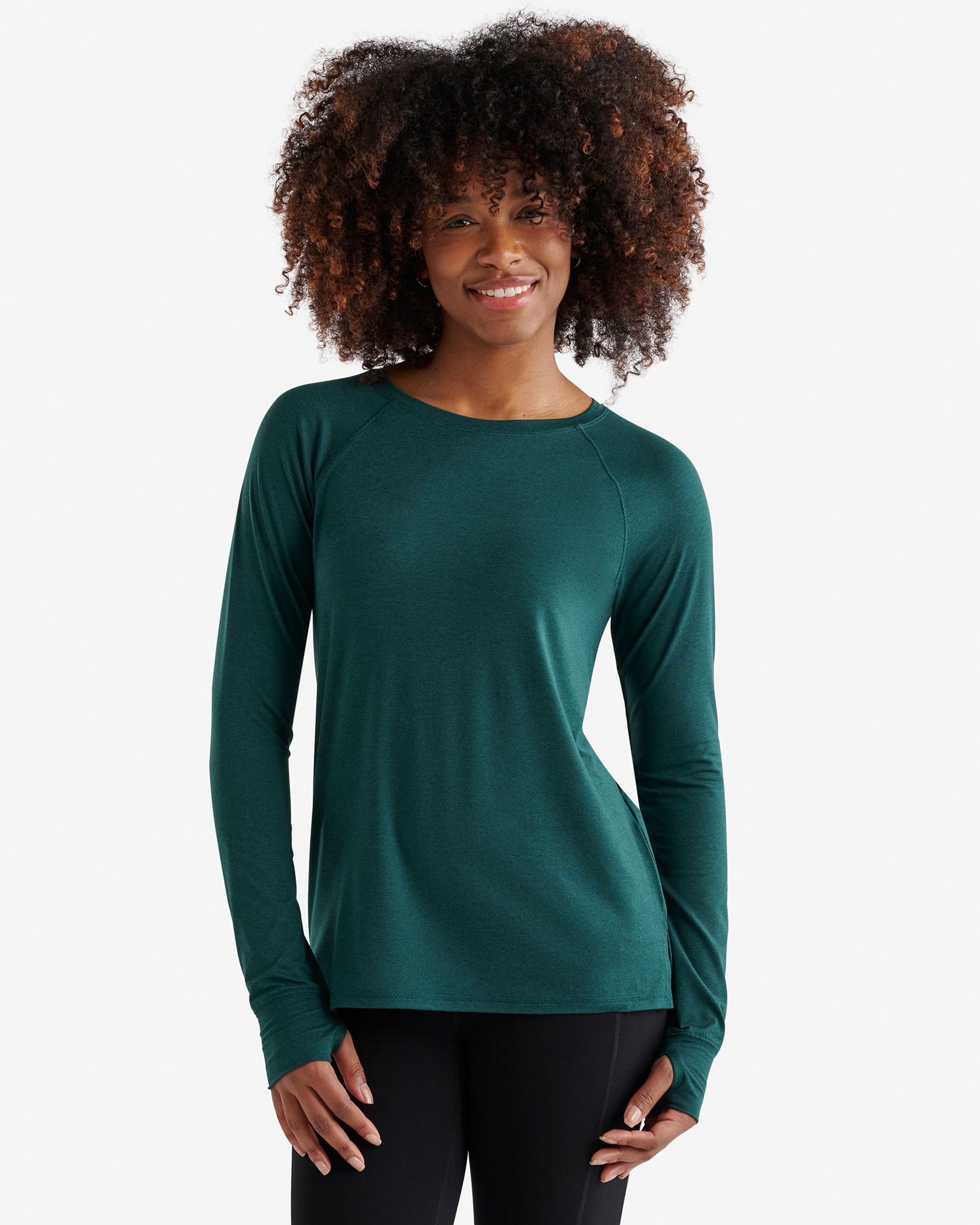Renew Knit Long Sleeve Top 2.0 - Varsity Green Mix