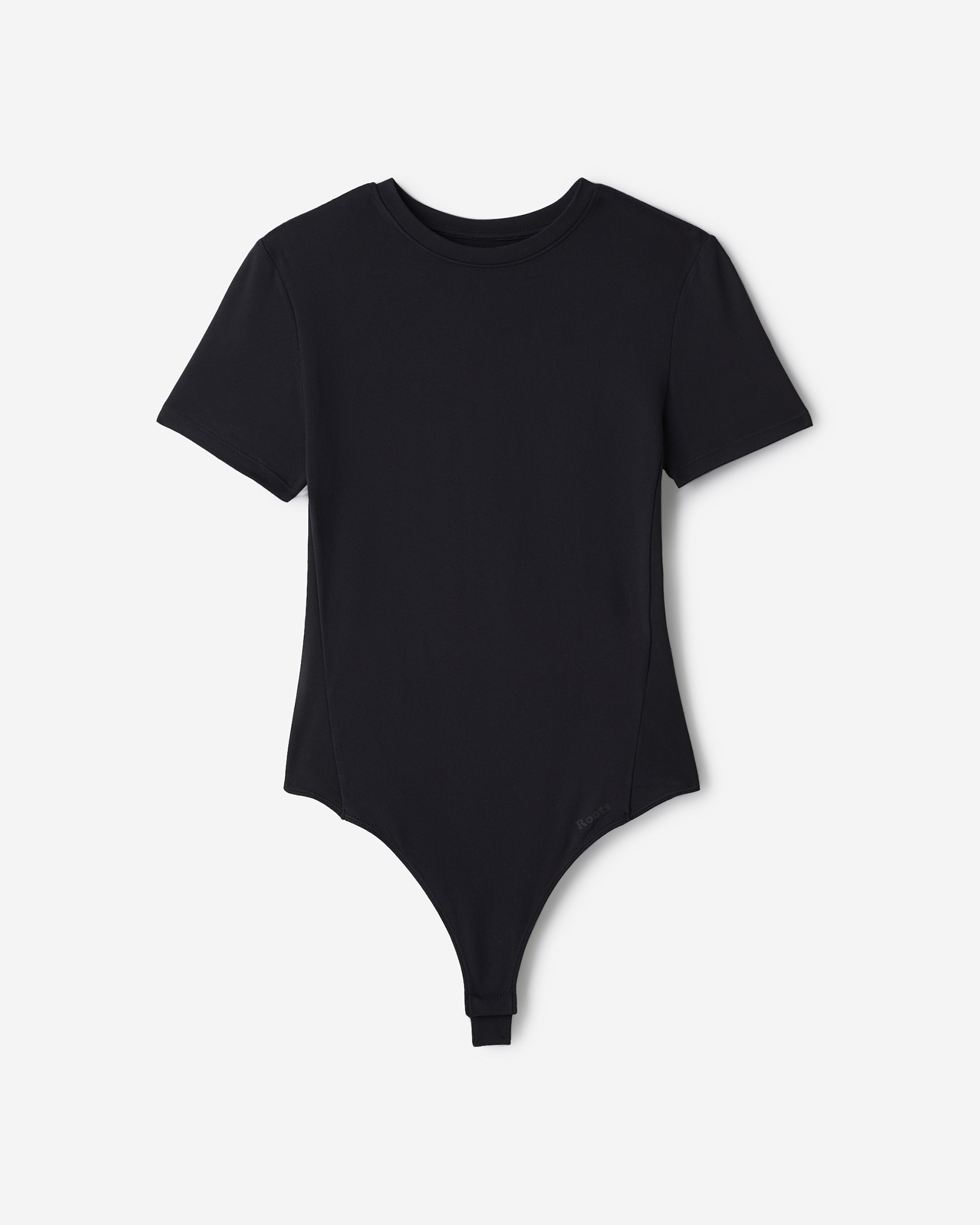 Renew Knit T-Shirt Bodysuit - Black