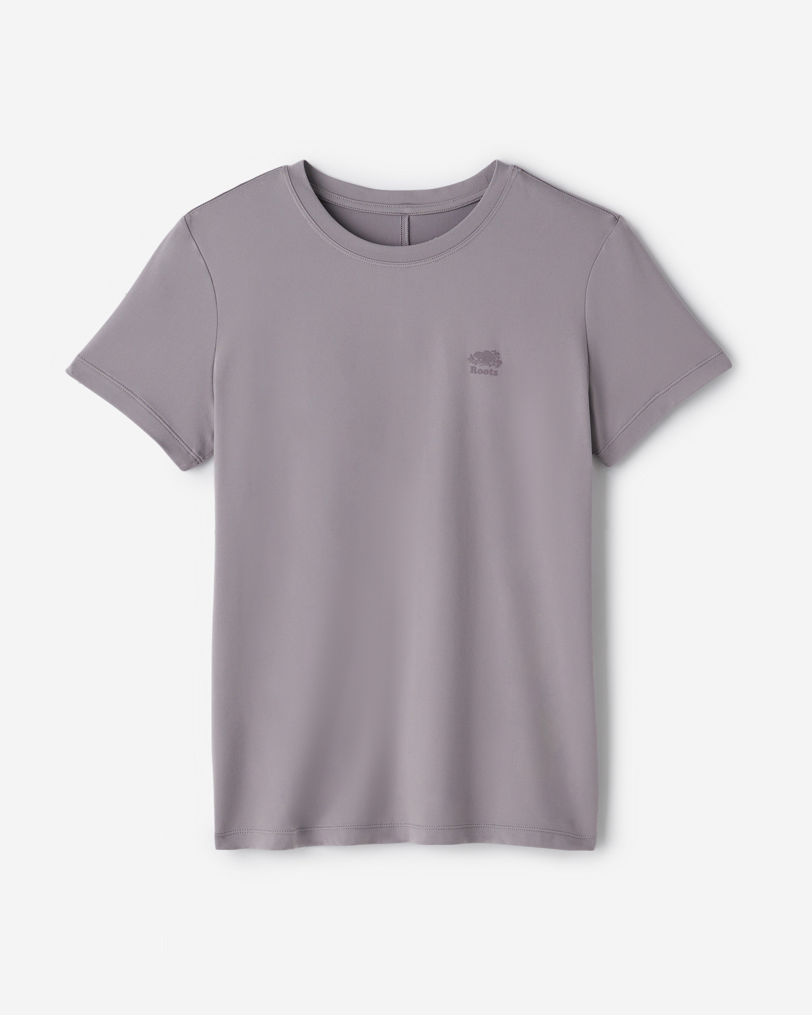 Renew Knit Short Sleeve Top - Gull Grey
