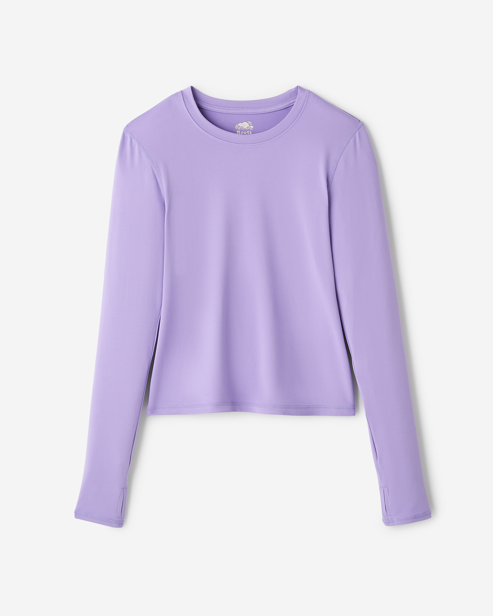 Renew Knit Fitted Long Sleeve Top - Violet Tulip