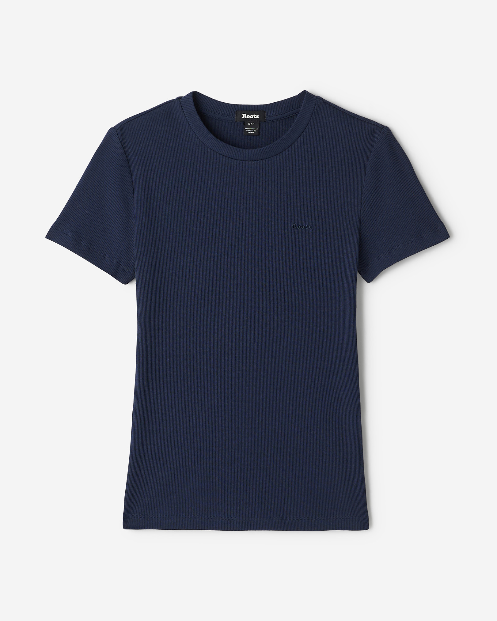 Haut côtelé ajusté à manches courtes Roam - Blazer Bleu Marine