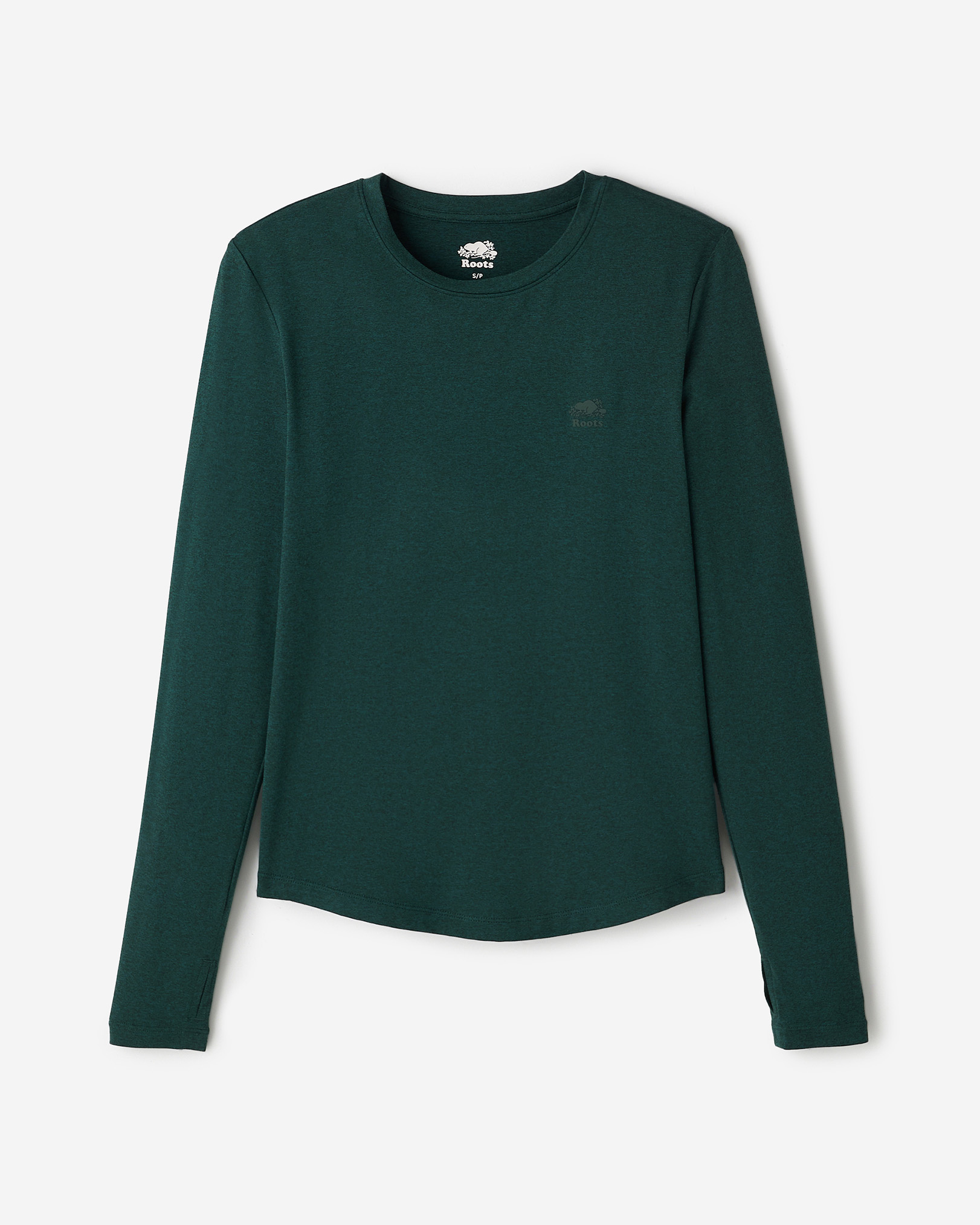 Renew Knit Classic Long Sleeve Top - Varsity Green Mix