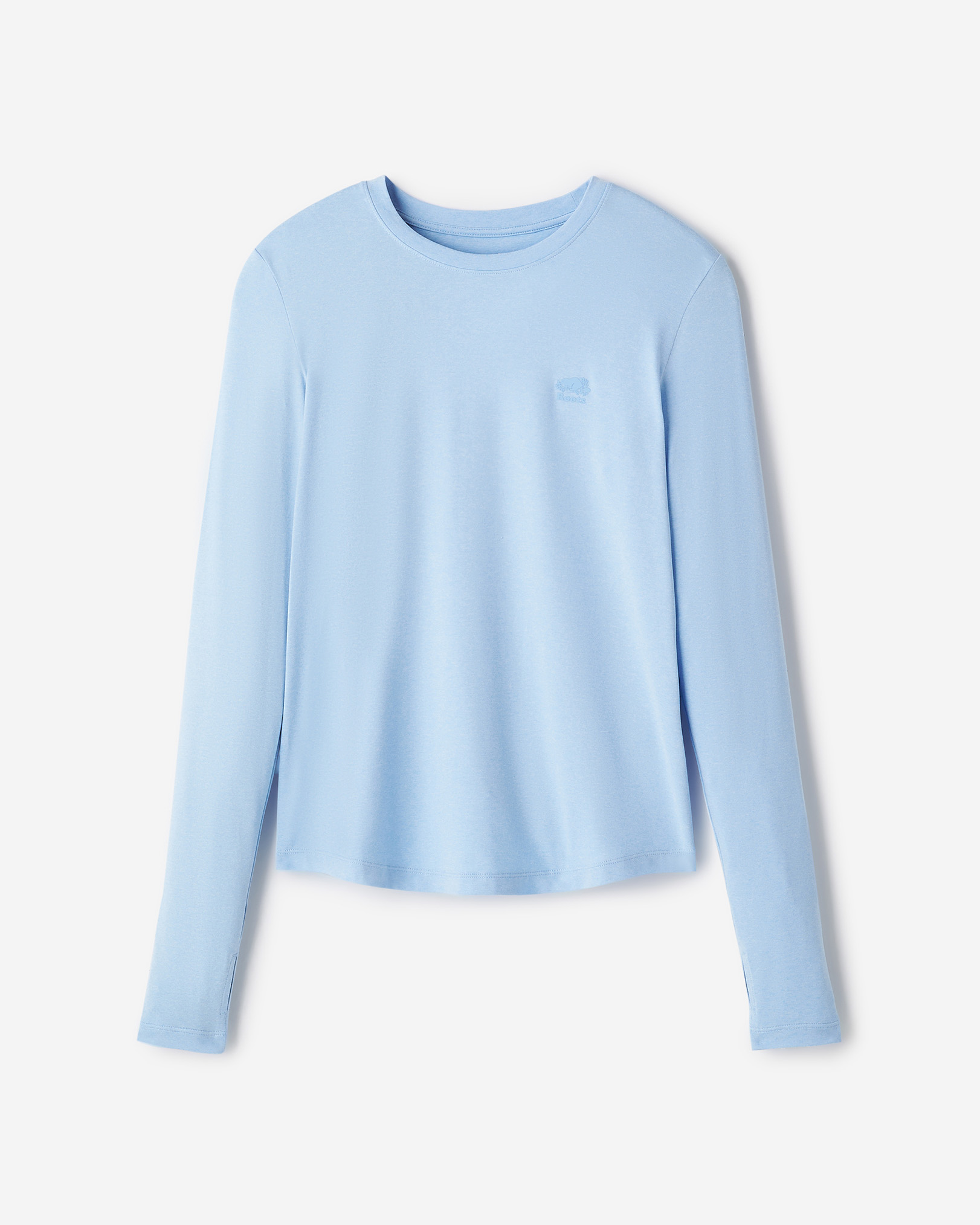 Renew Knit Classic Long Sleeve Top - Swiss Blue Mix
