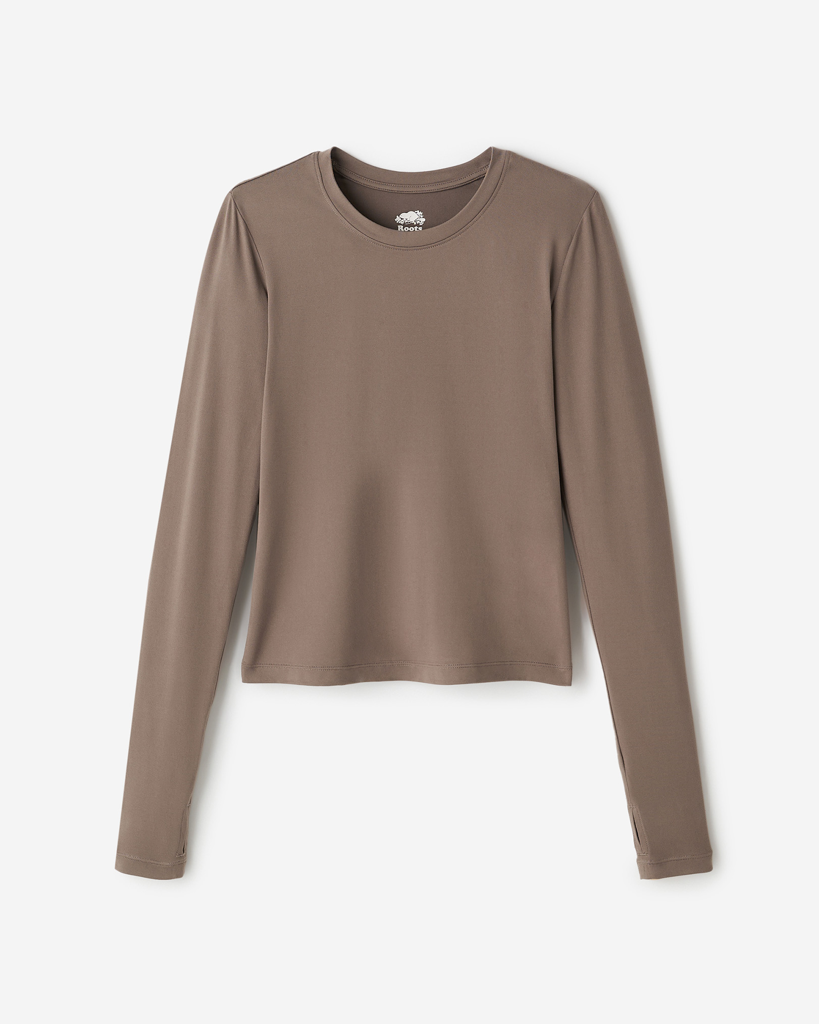 Renew Knit Long Sleeve Top - Falcon Brown Renew Knit Long Sleeve Top - Falcon Brown