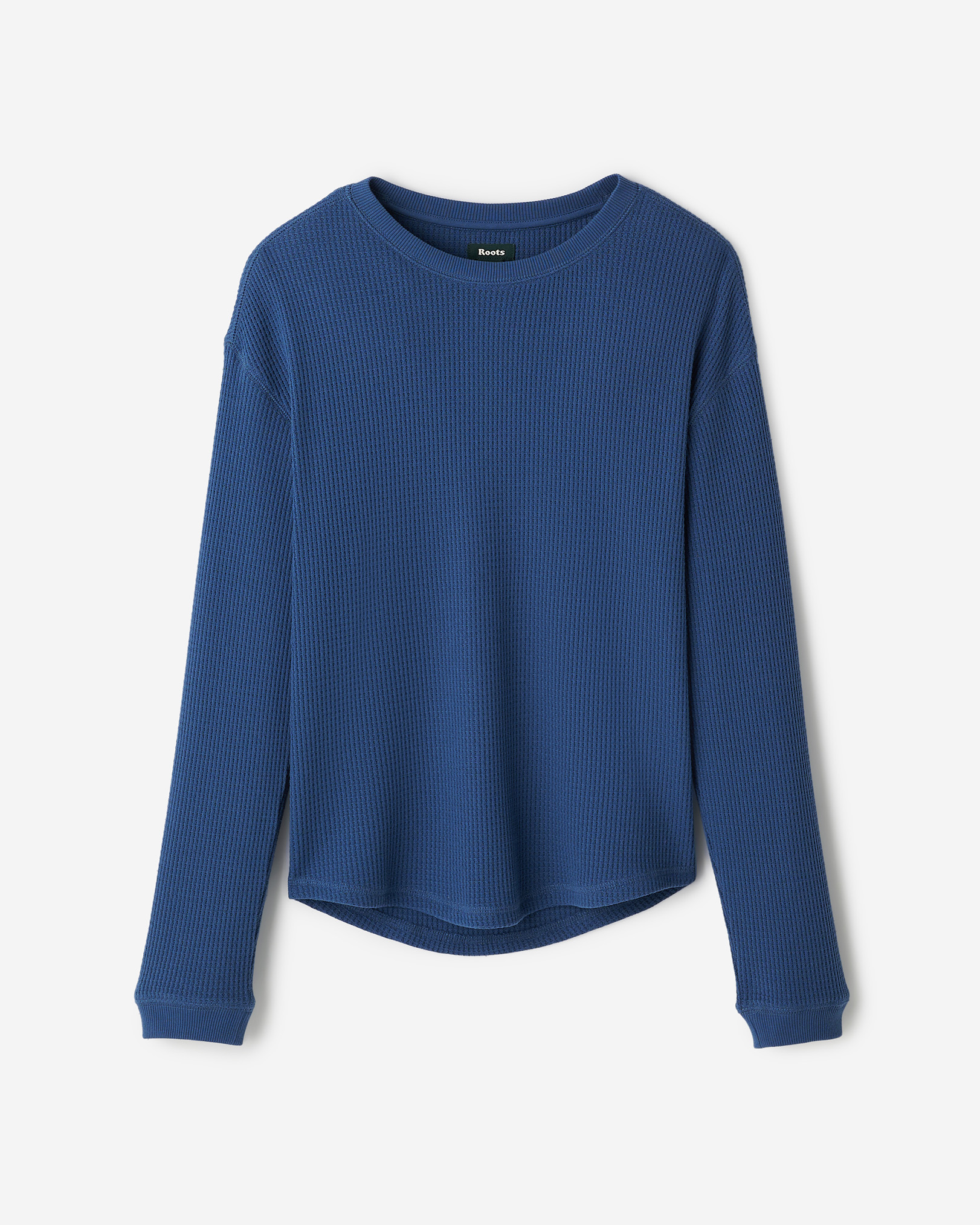 Waffle Long Sleeve Top - Dark Denim Waffle Long Sleeve Top - Dark Denim