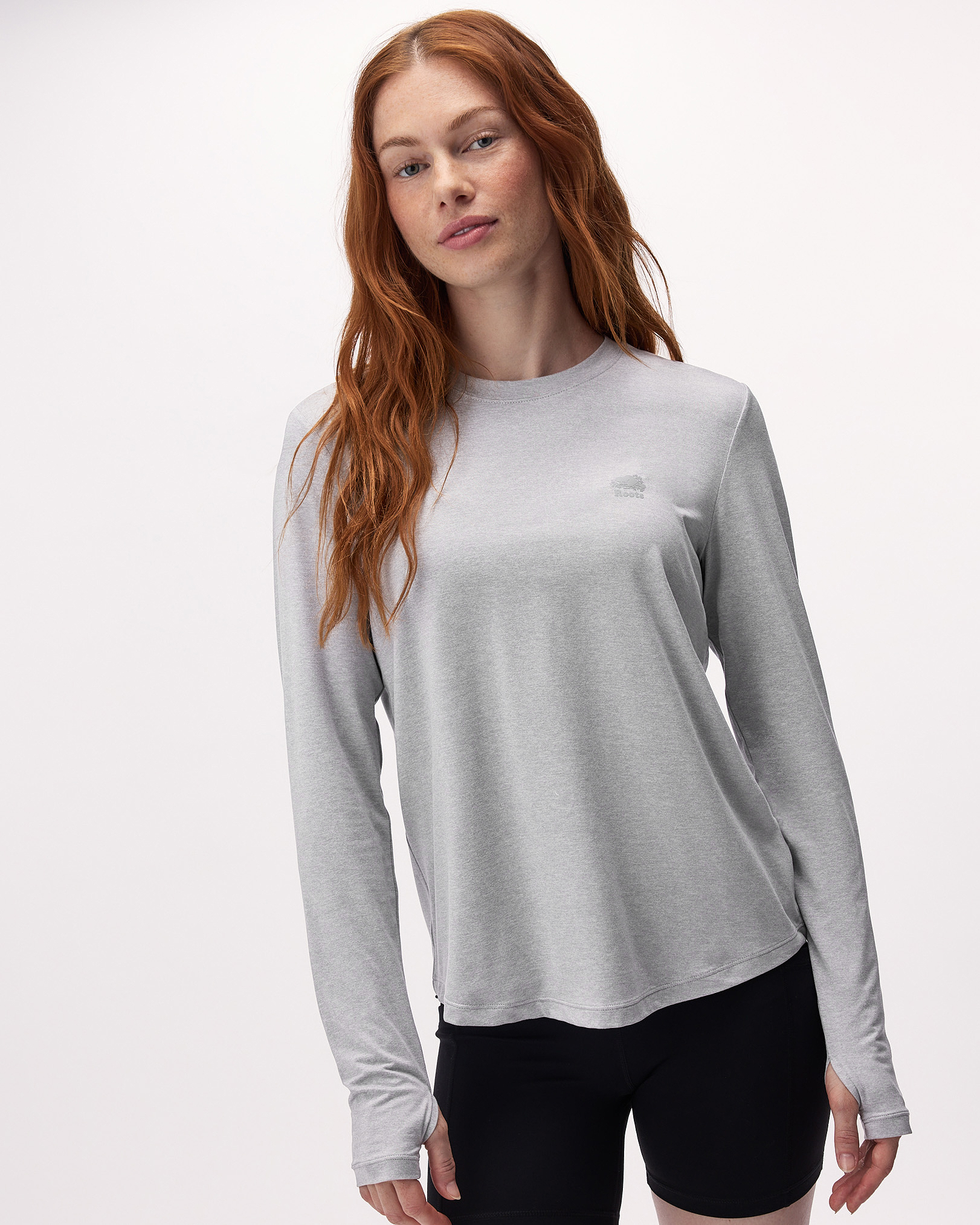 Renew Knit Classic Long Sleeve Top - Heather Grey Renew Knit Classic Long Sleeve Top - Heather Grey