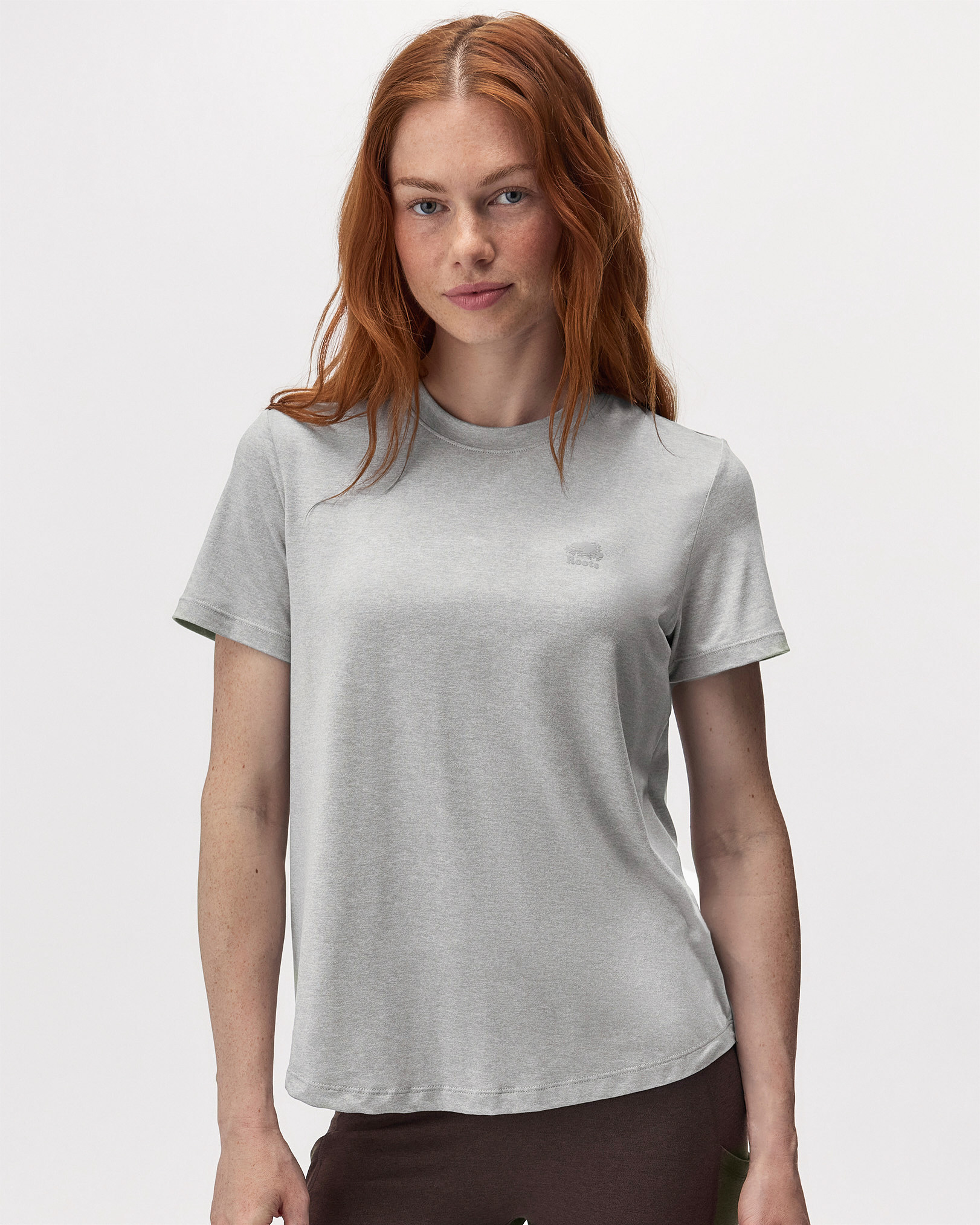 Renew Knit Classic Short Sleeve Top - Heather Grey Renew Knit Classic Short Sleeve Top - Heather Grey