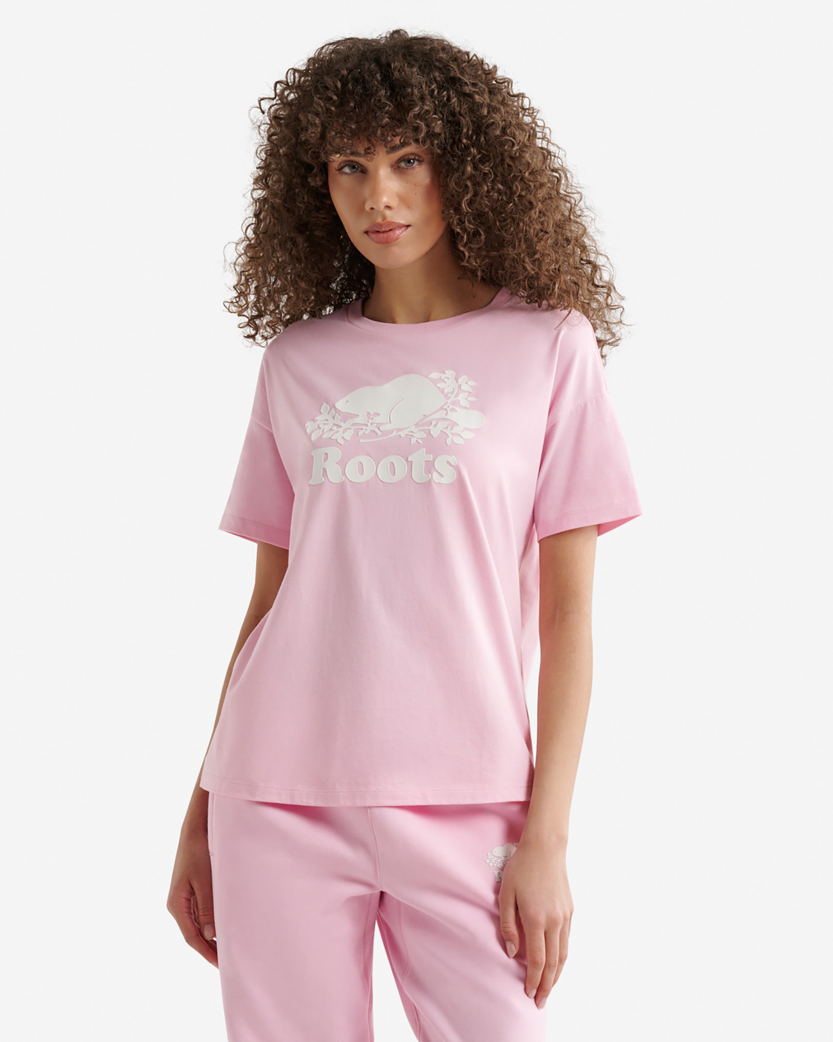 Womens Organic Relaxed Cooper T-Shirt - Cotton Candy