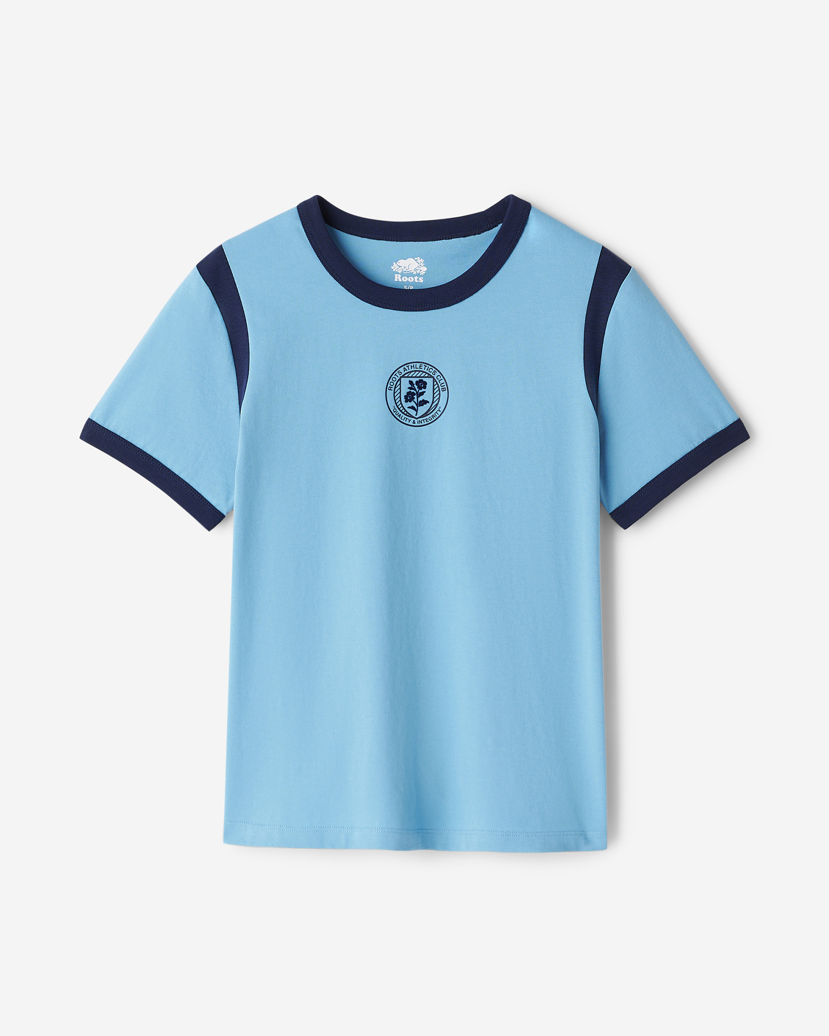 Womens Summer League Ringer T-Shirt - Blissful Blue Womens Summer League Ringer T-Shirt - Blissful Blue