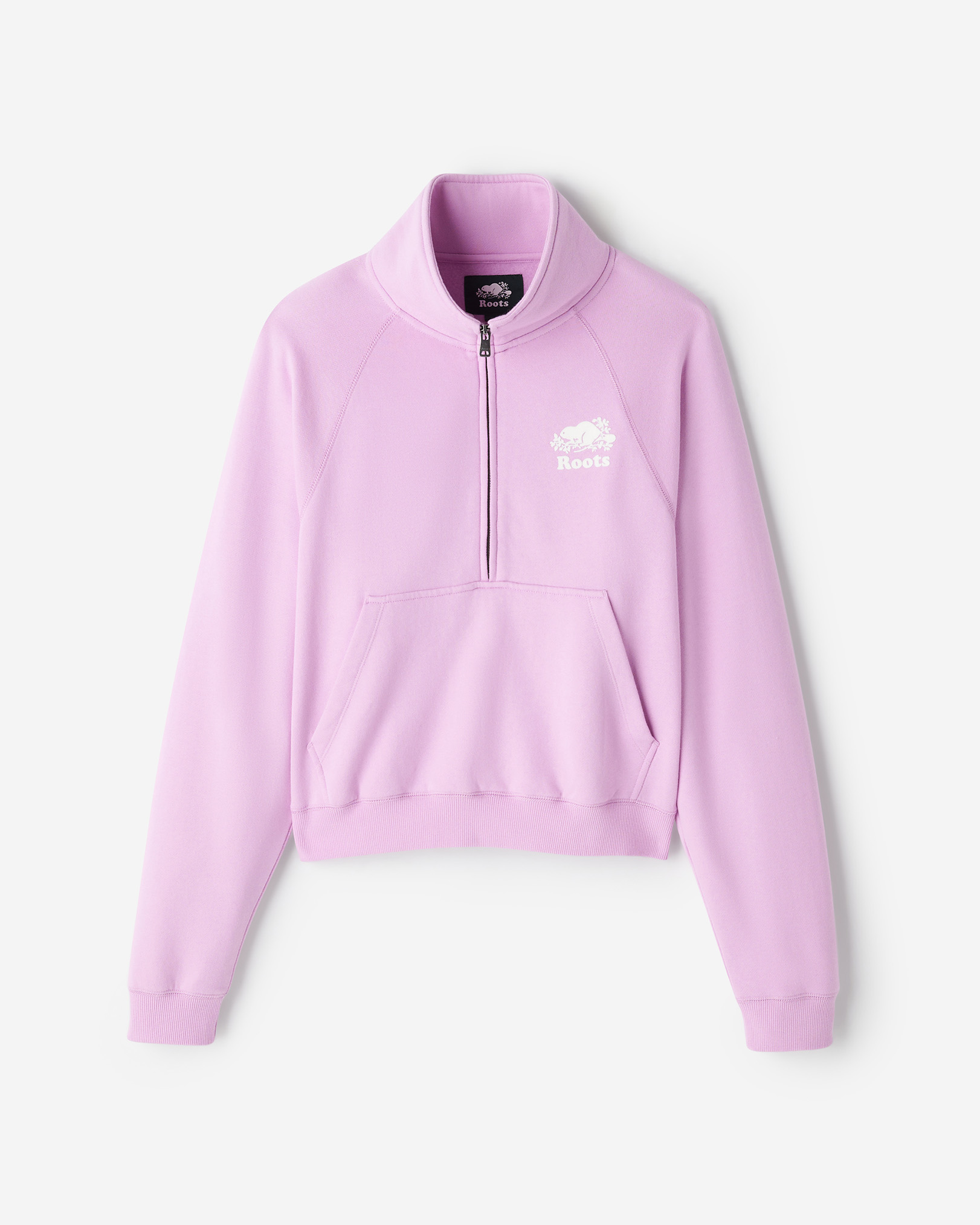 Organic Cooper Quarter Zip - Orchid Bouquet