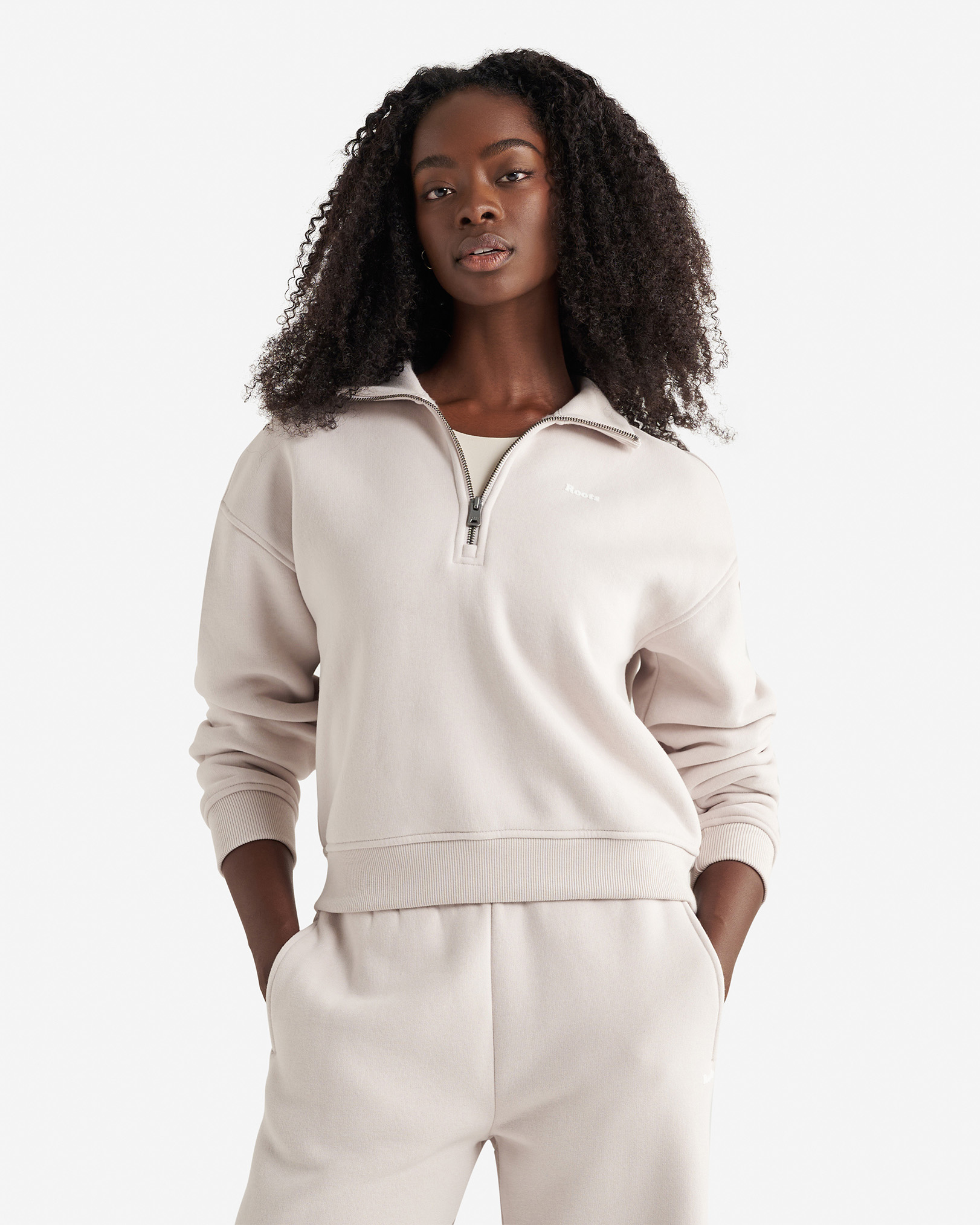 Cloud Quarter Zip - Ecru