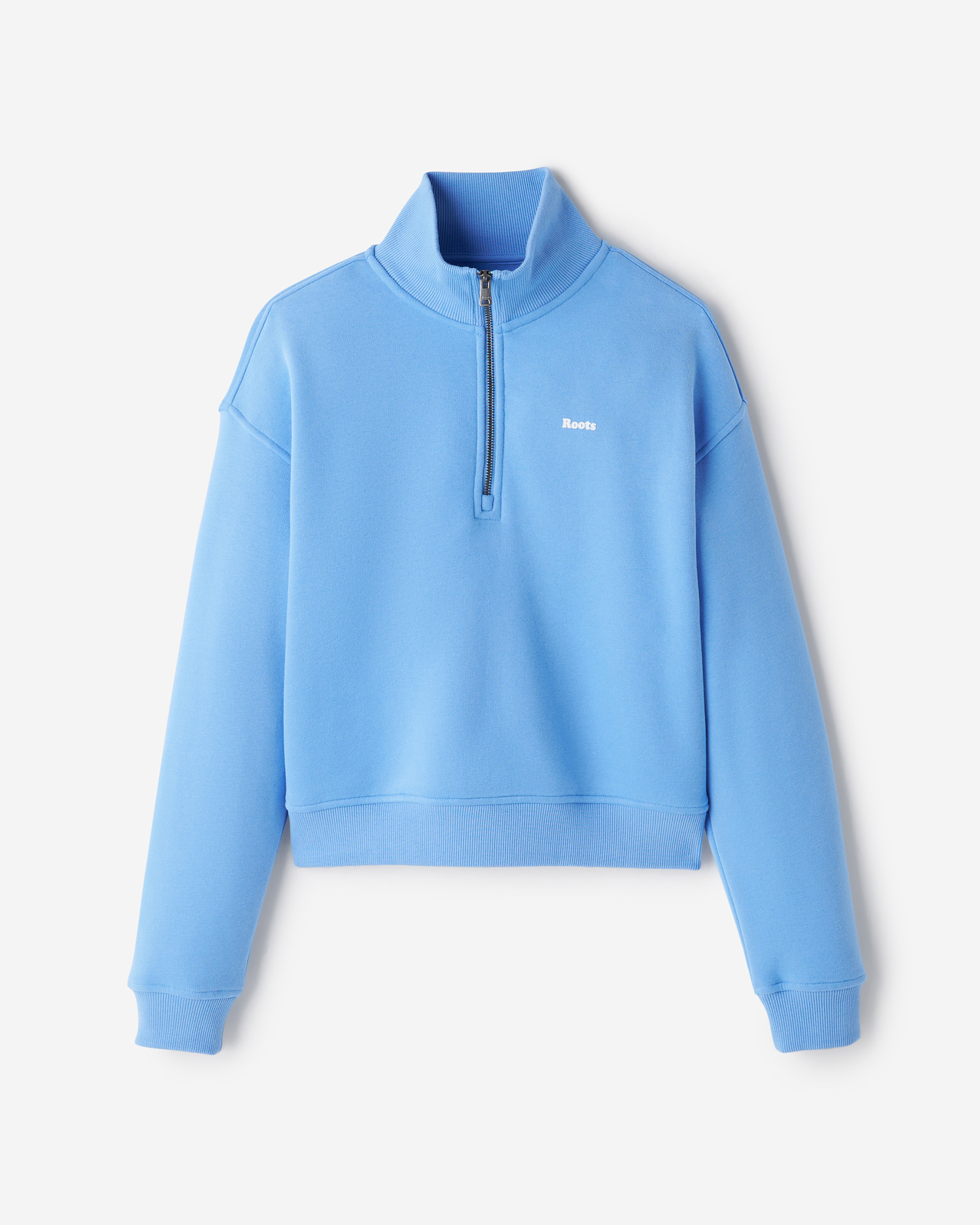 Cloud Quarter Zip - Feather Blue
