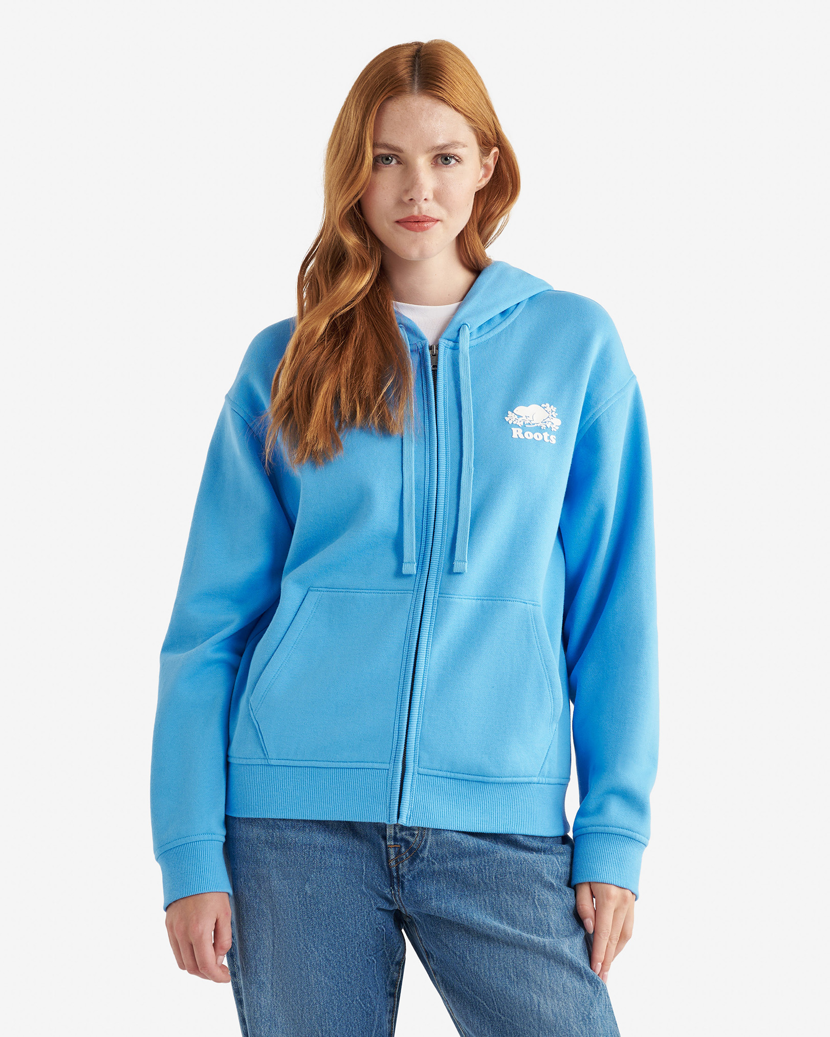 Organic Original Relaxed Full Zip Hoodie - Louis Blue
