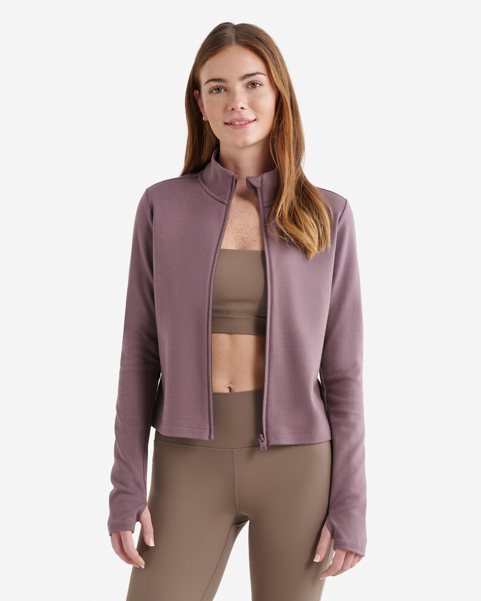 Roots Essential Fitted Full Zip - Violet