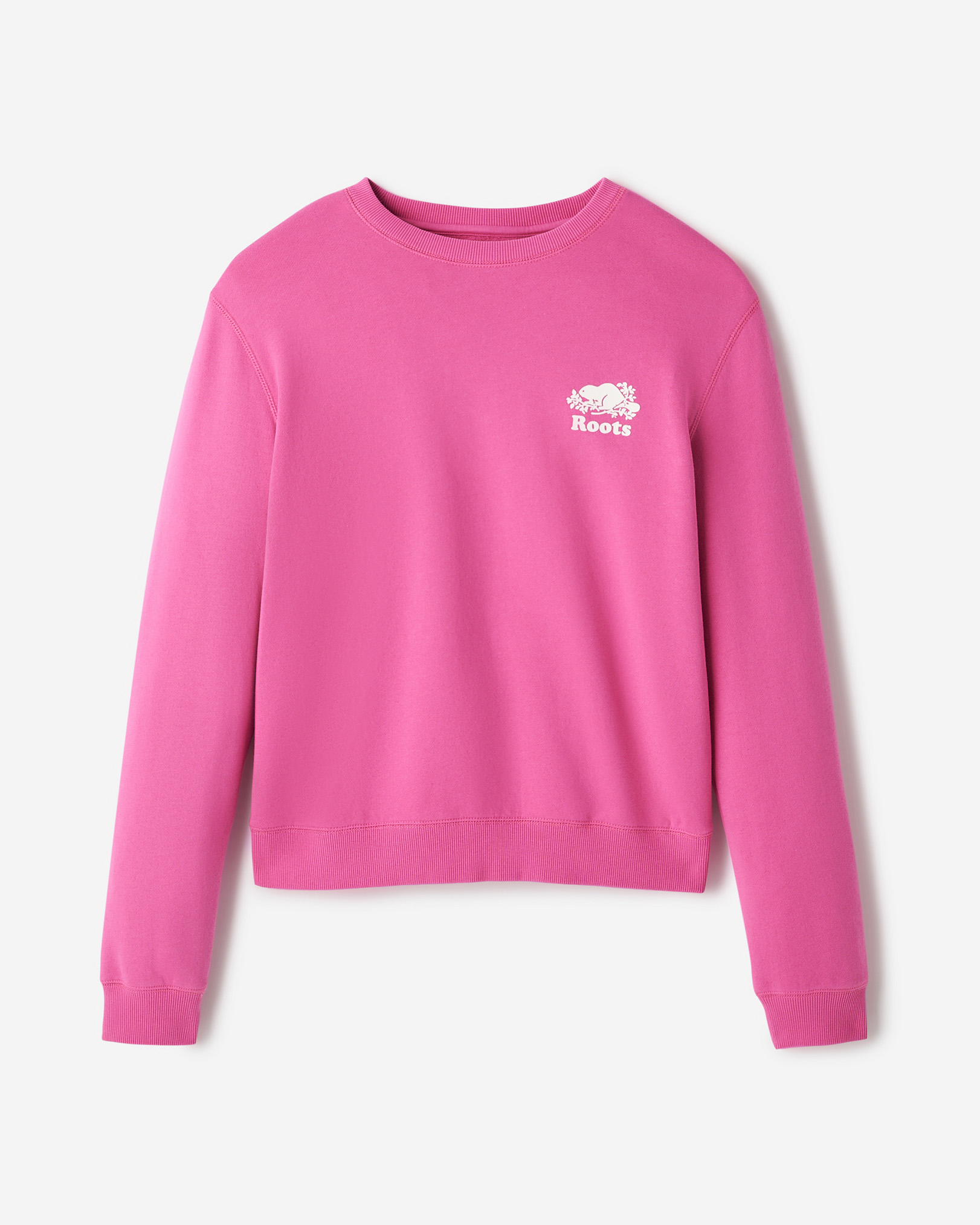 Organic Cooper Relaxed Crew - Magenta Glow