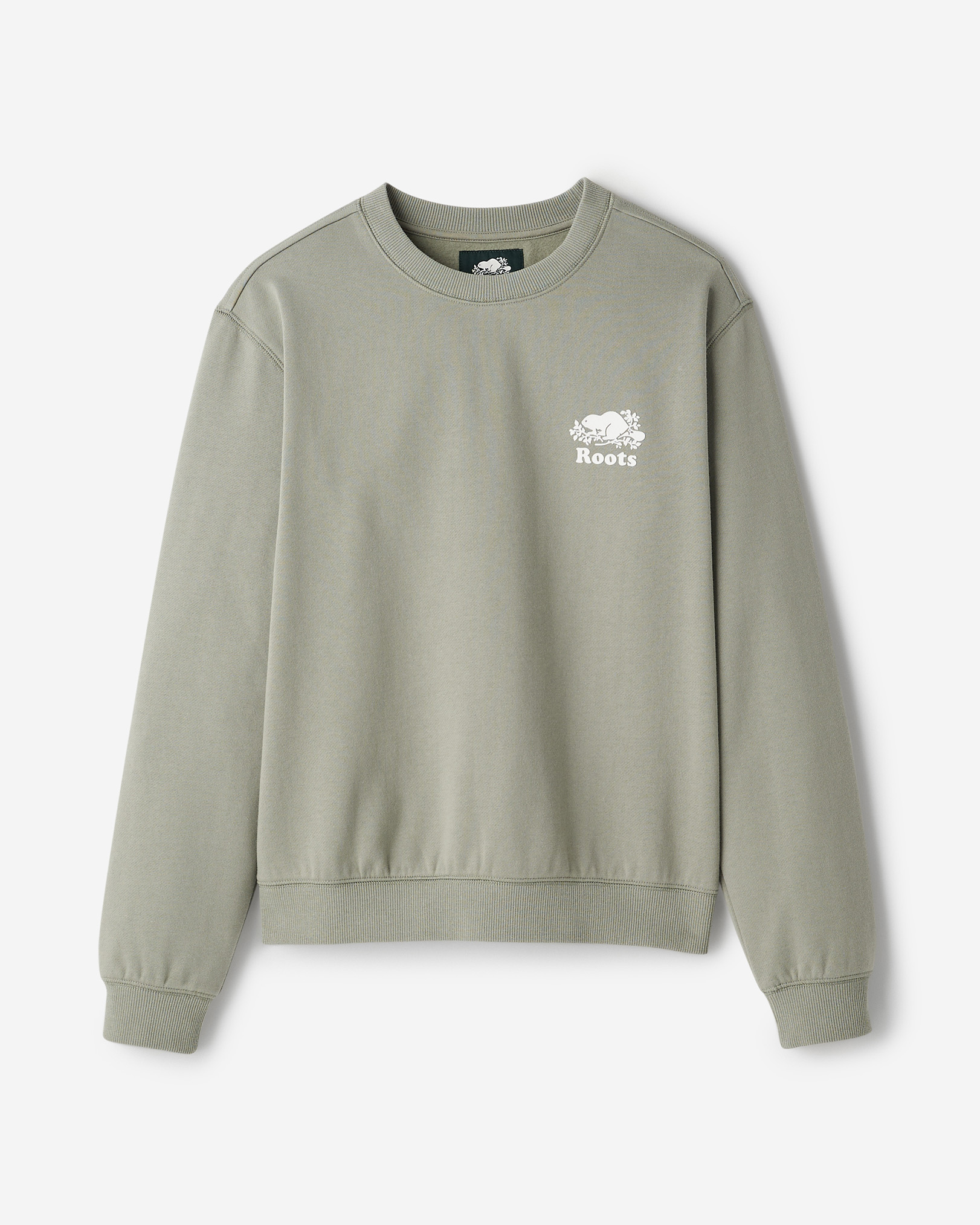 Organic Cooper Relaxed Crew - Shadow Green