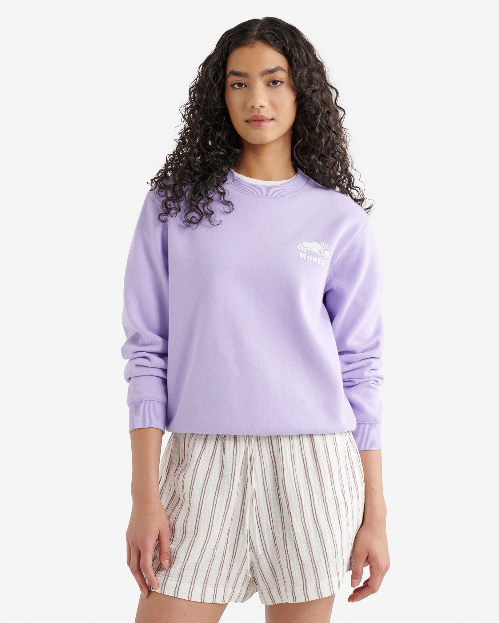 Organic Cooper Relaxed Crew - Lavender
