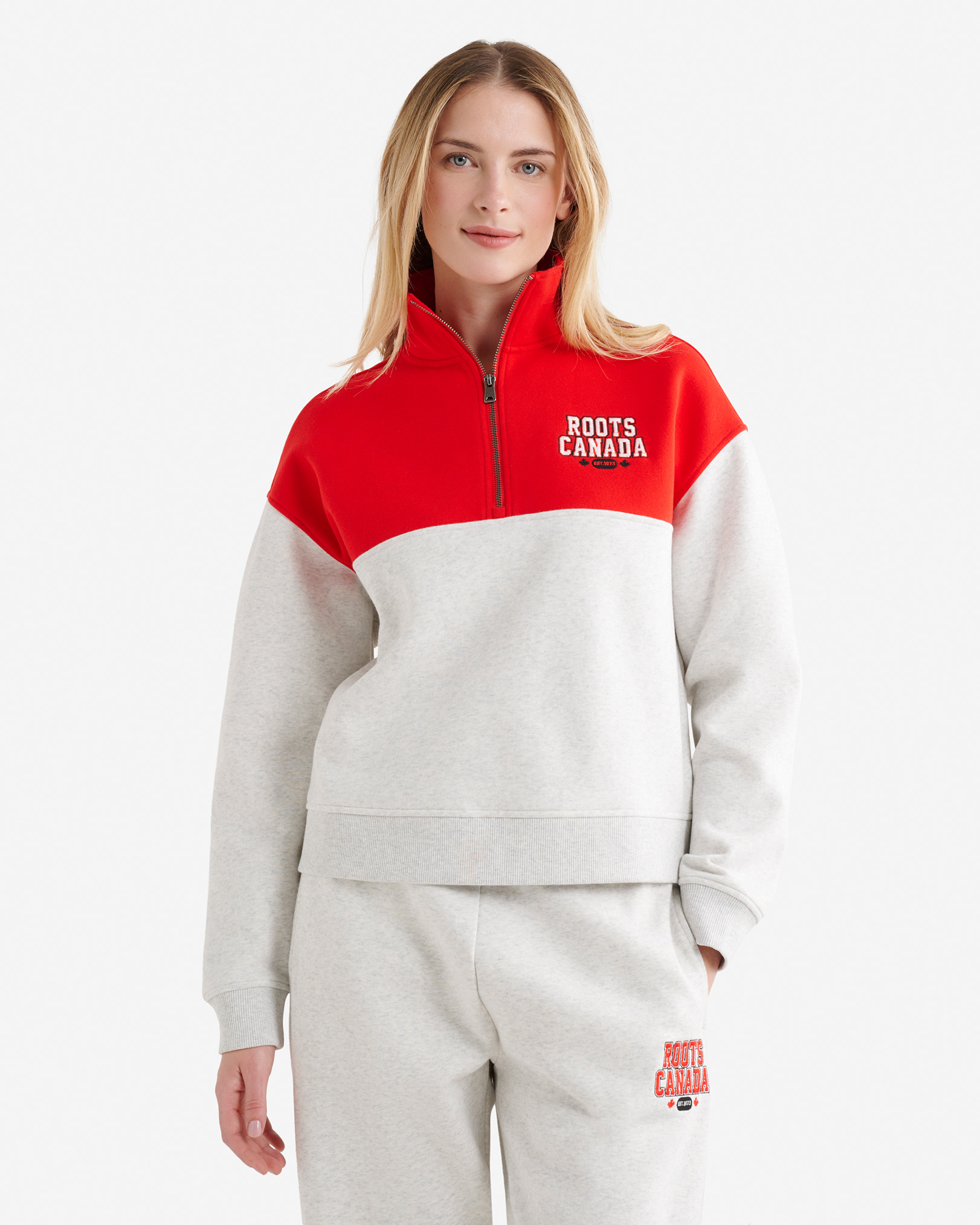 Northern Roots Quarter Zip - Cherry Burst