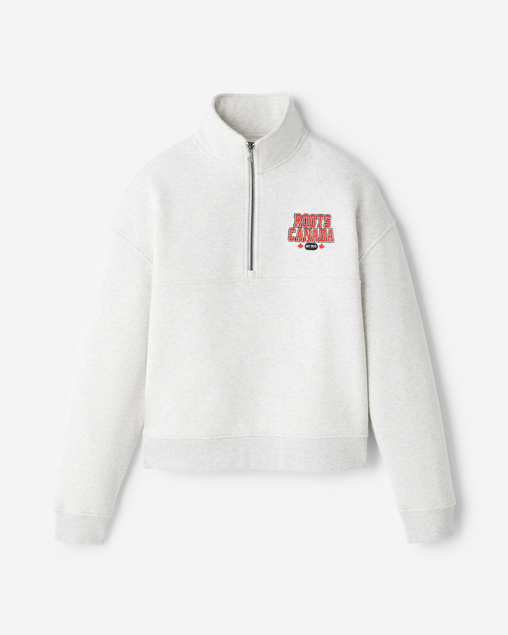 Northern Roots Quarter Zip - White Mix