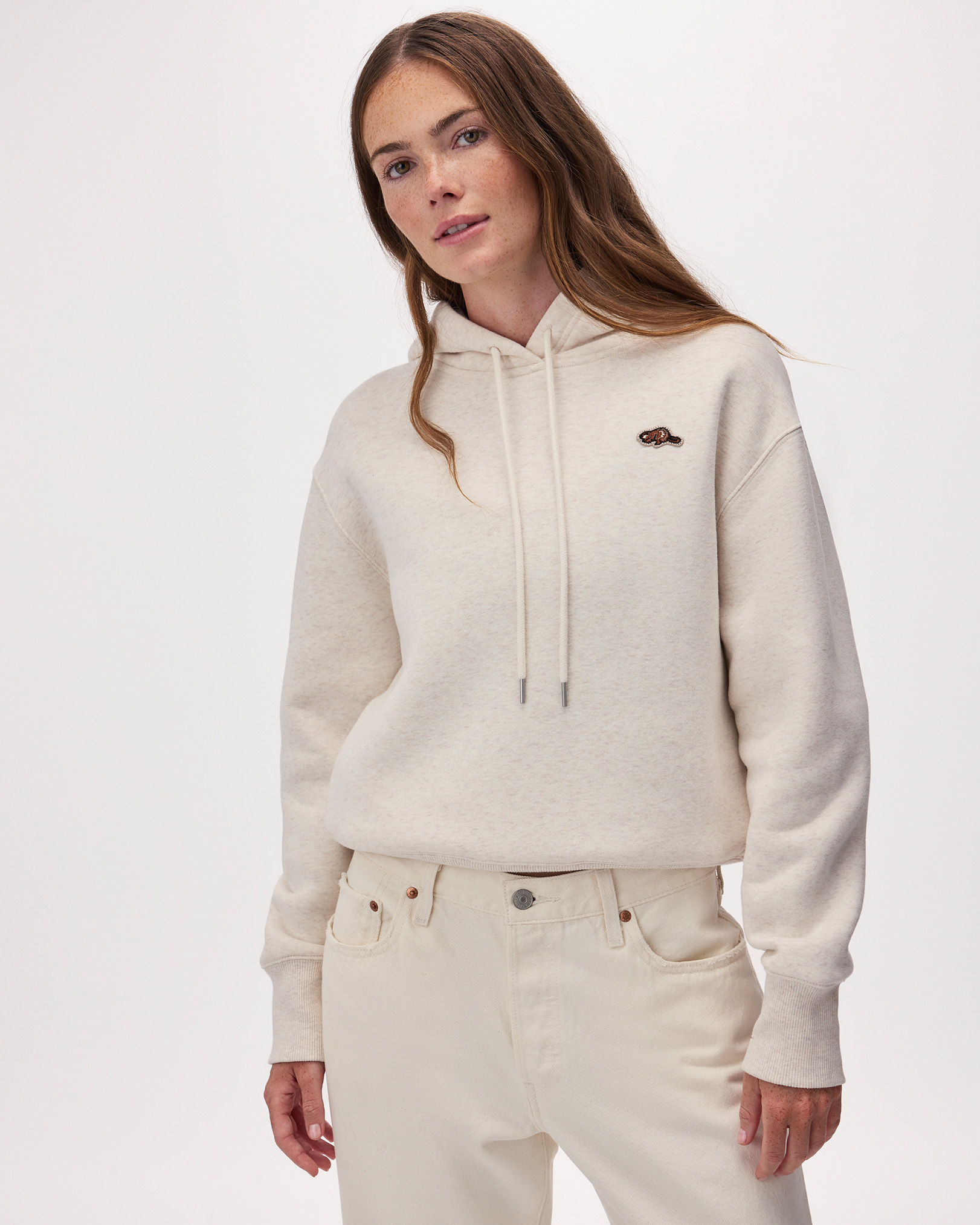 Beavermark Hoodie - Oatmeal Mix Beavermark Hoodie - Oatmeal Mix