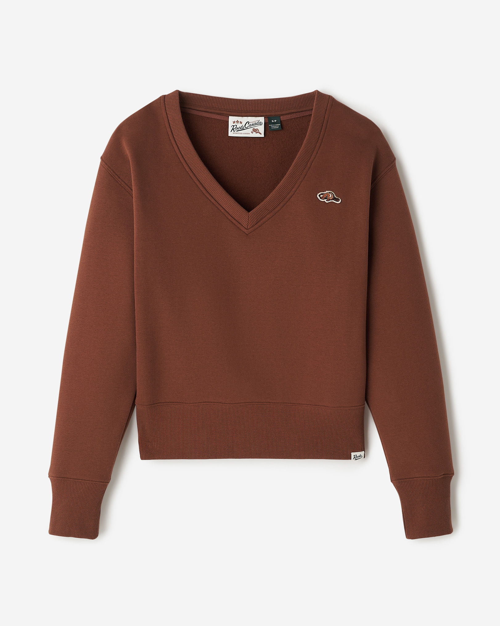Beavermark V-Neck Top - Rustwood Brown Beavermark V-Neck Top - Rustwood Brown
