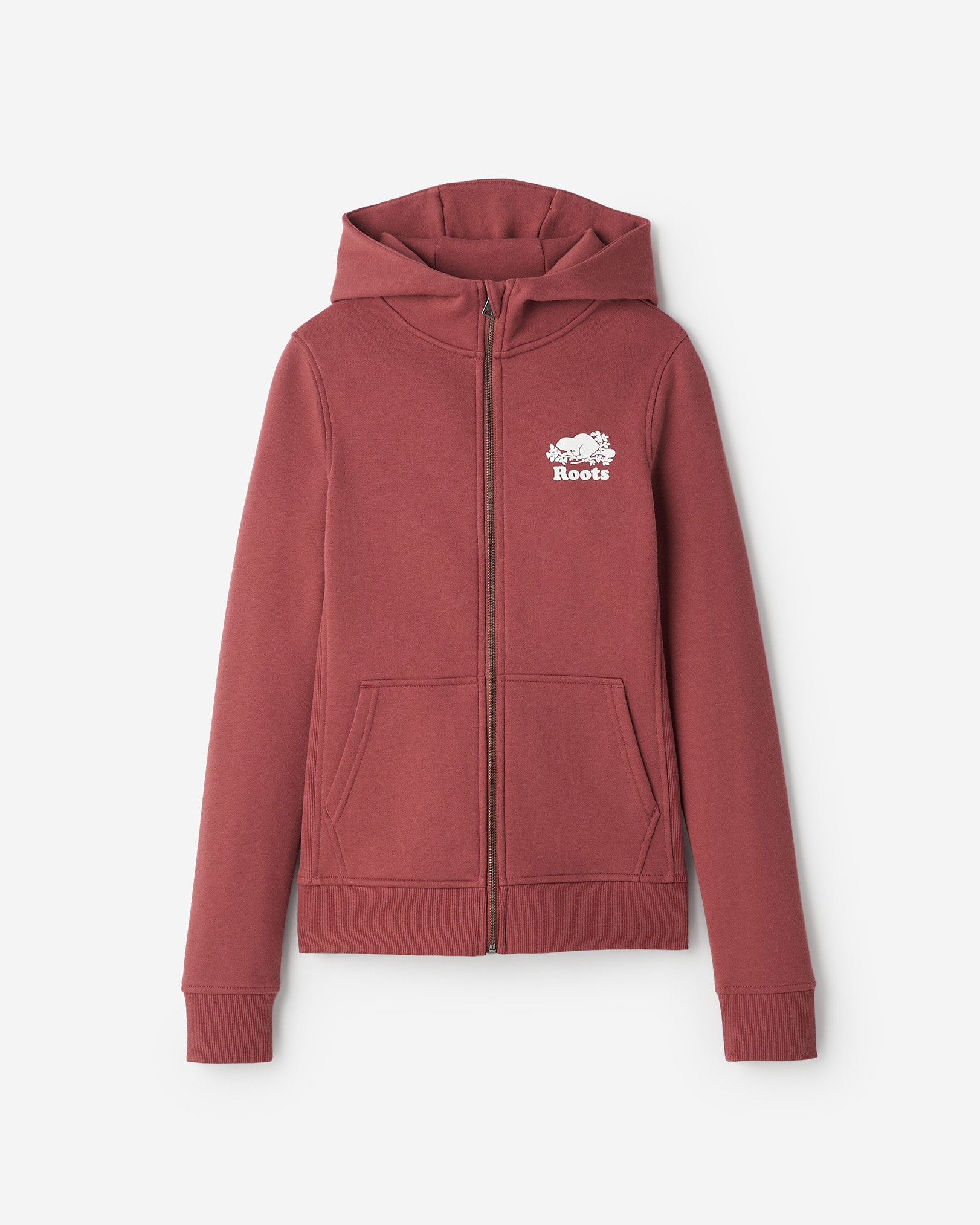 Organic Cooper Slim Full Zip Hoodie - Apple Butter