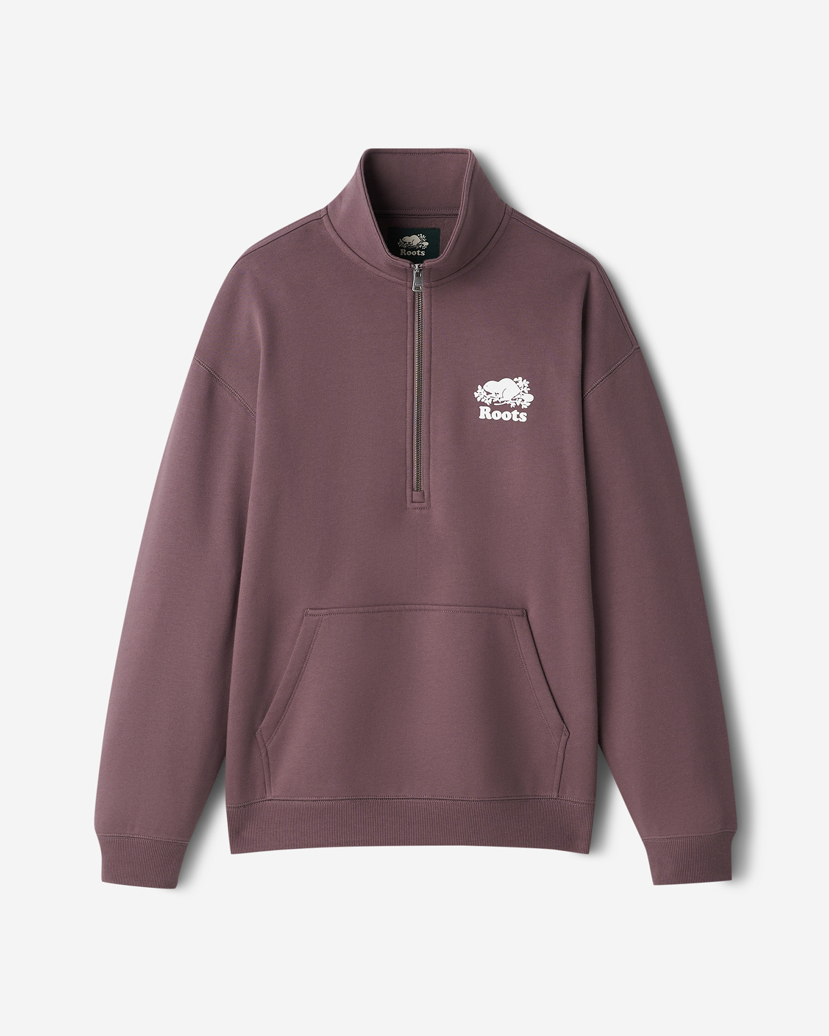 Organic Cooper Relaxed Quarter Zip Stein - Desert Mocha Organic Cooper Relaxed Quarter Zip Stein - Desert Mocha