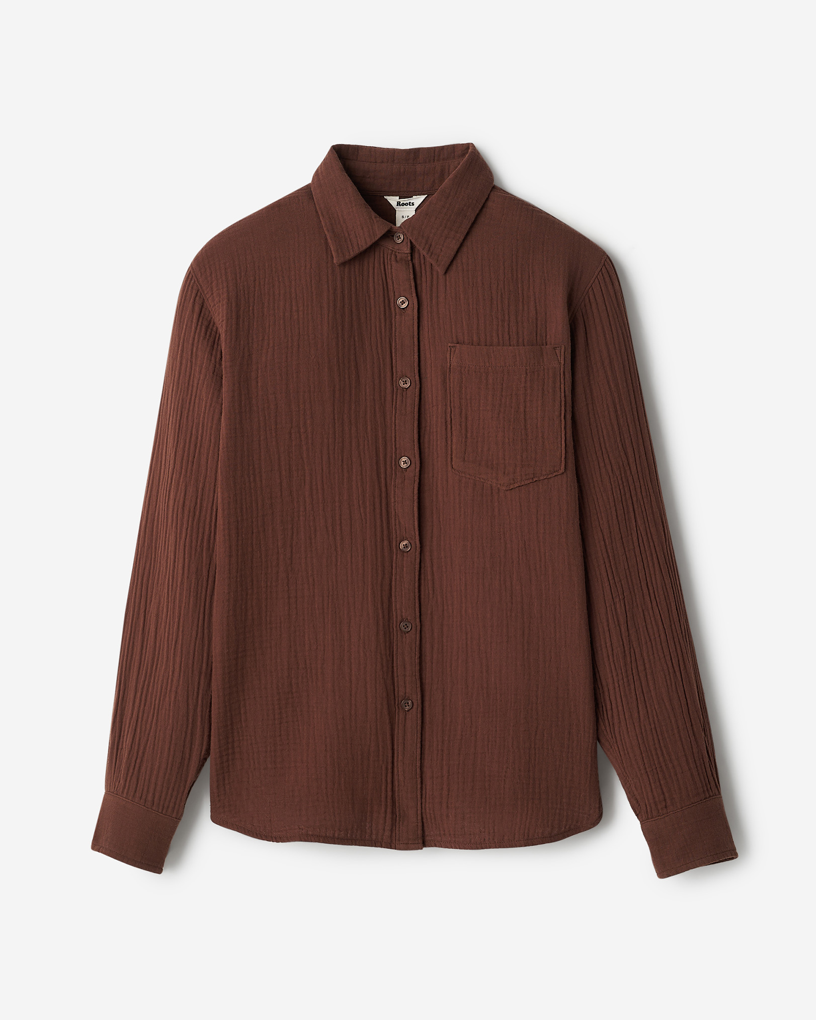 Isla Cotton Gauze Shirt - Rocky Road Brown