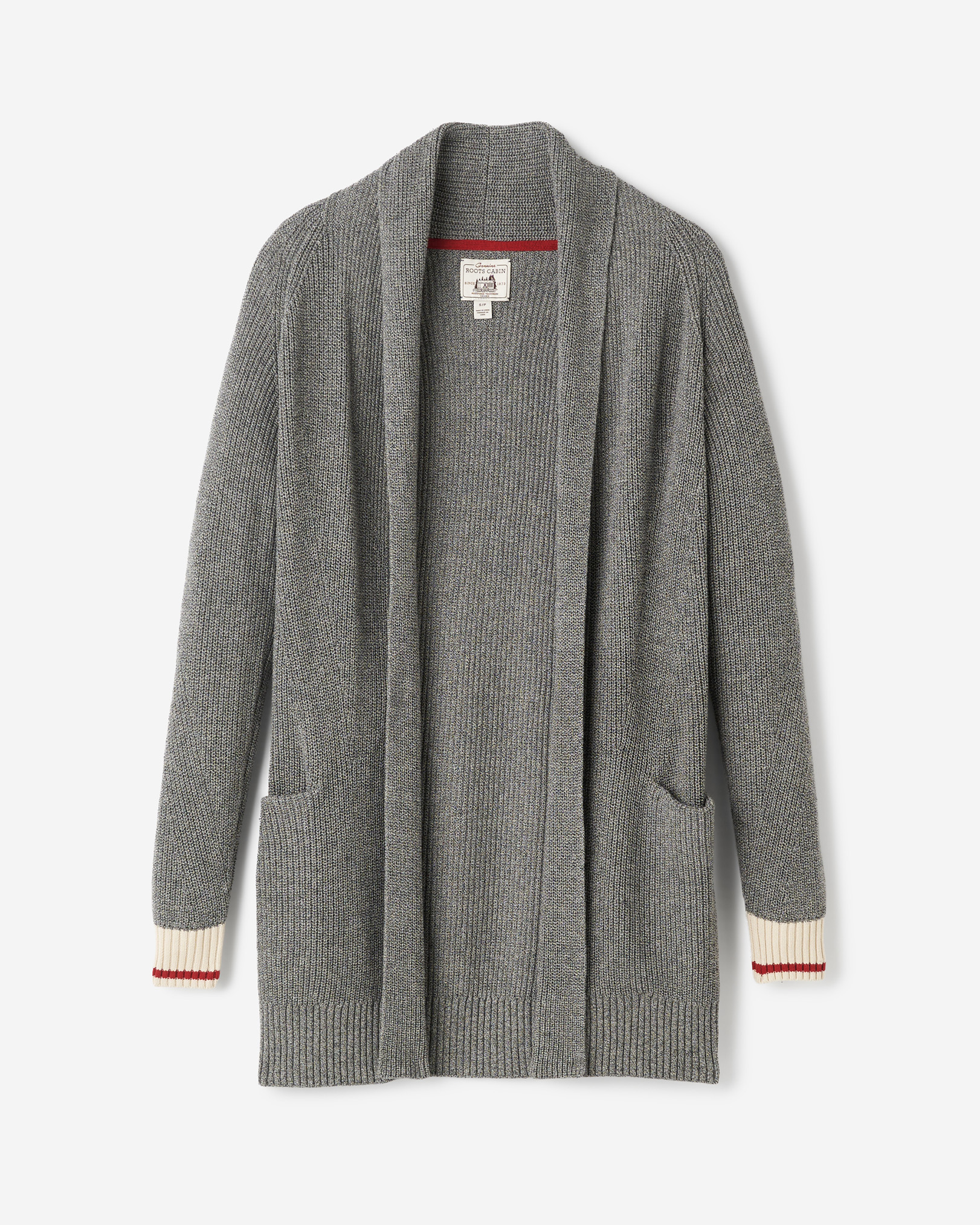Cabin Rib Shawl - Grey Oat Mix