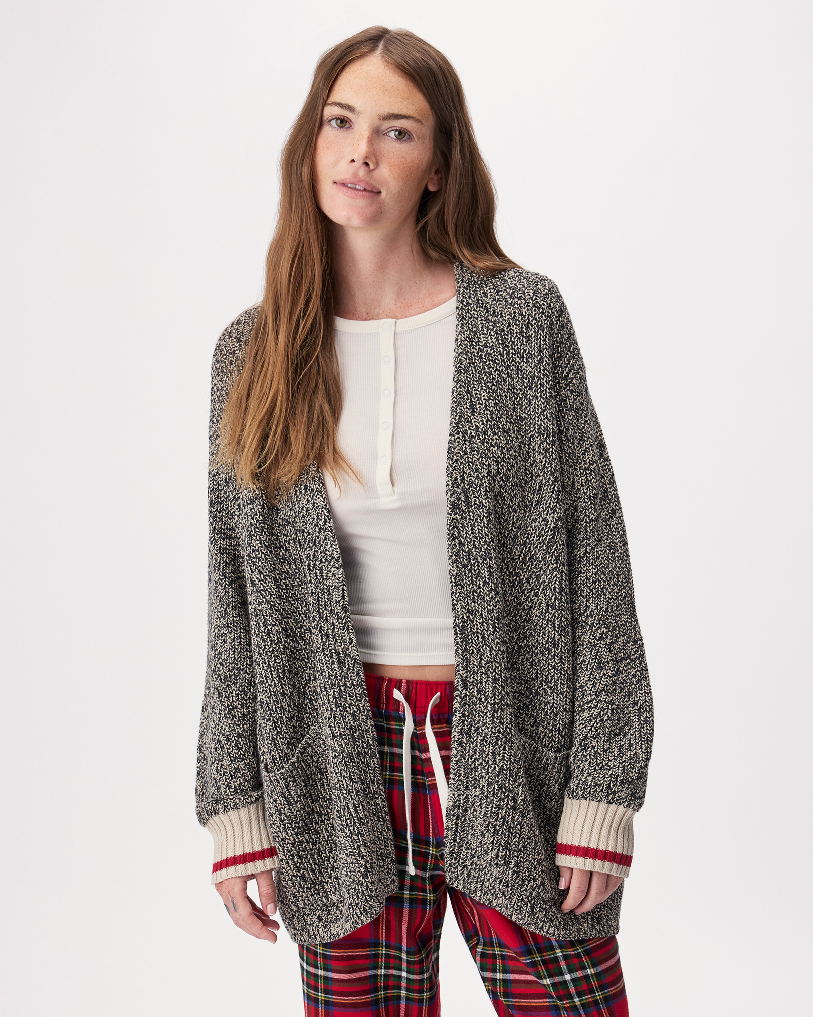 Cabin Cardigan - Grey Oat Mix Cabin Cardigan - Grey Oat Mix