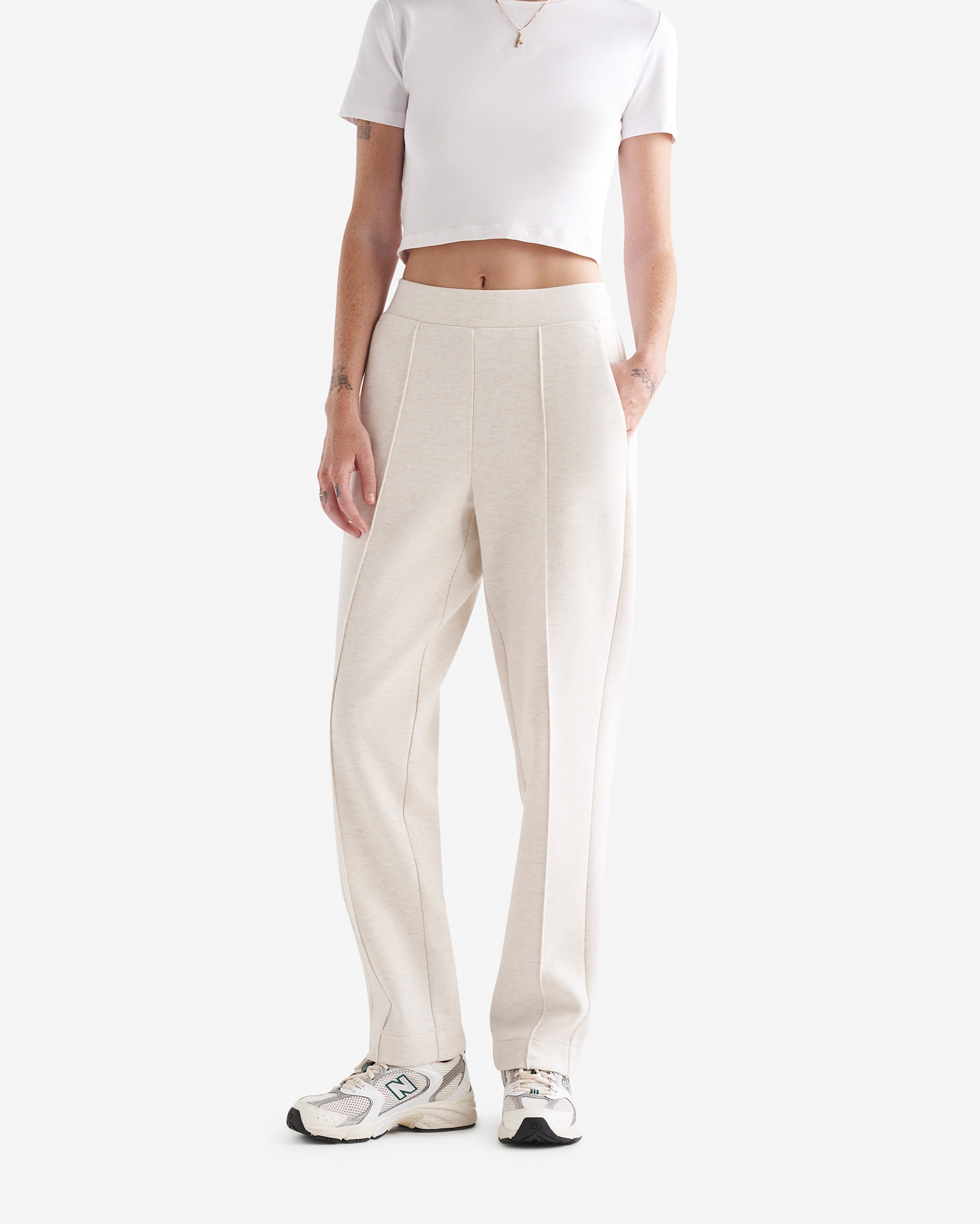 Recover Essential Pull On Pant - Oatmeal Mix