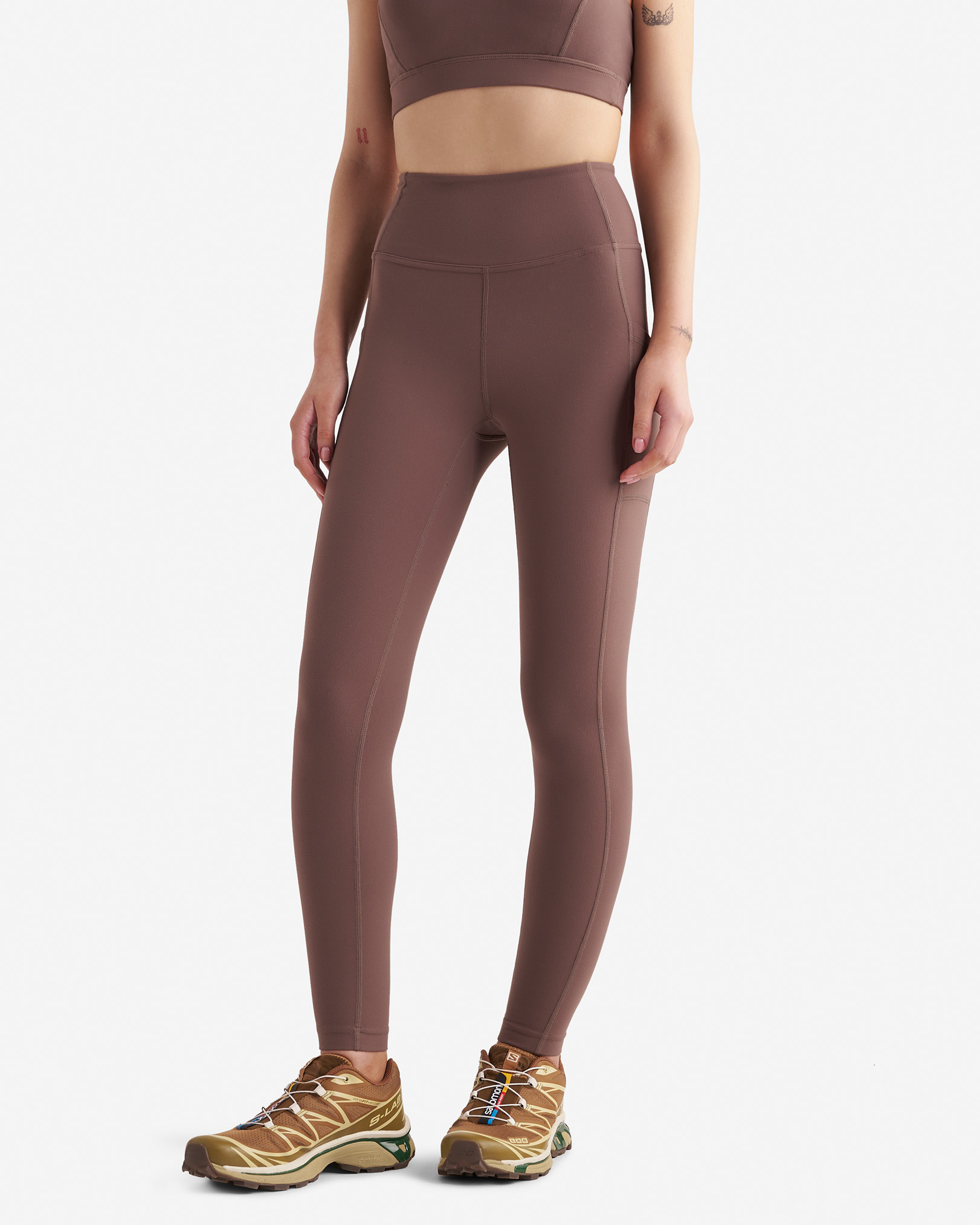 Restore Stretch Pocket Legging - Cinder Brown Restore Stretch Pocket Legging - Cinder Brown