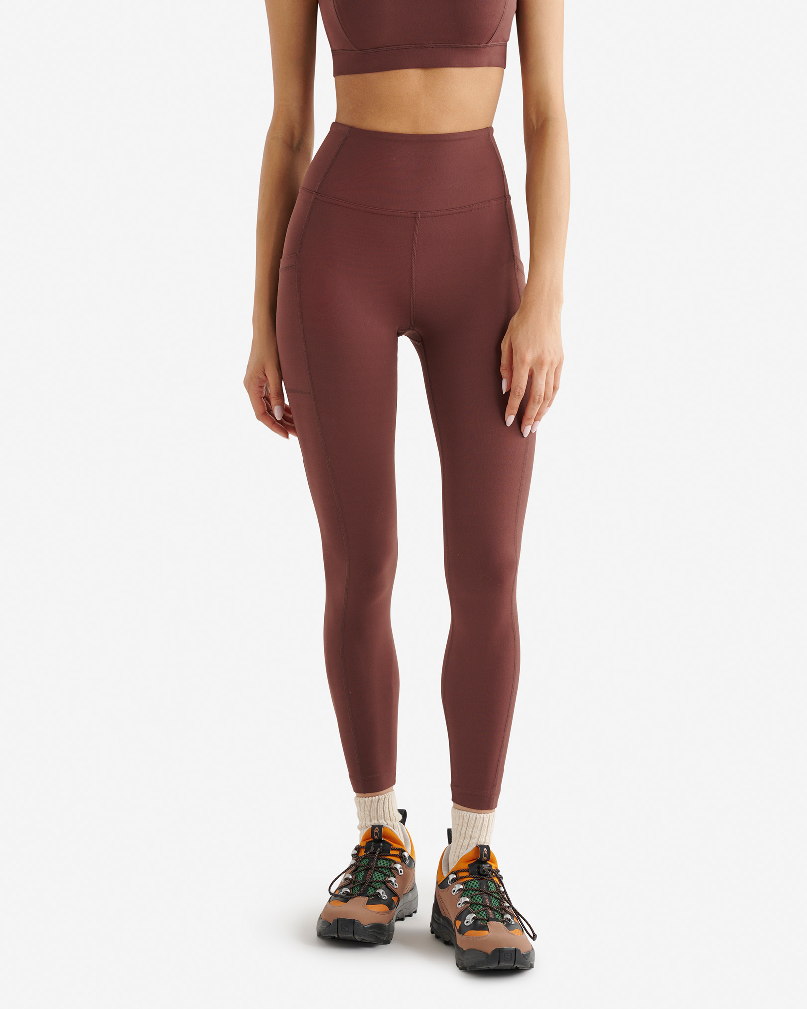 Restore Stretch Pocket Legging - Hazelnut Brown Restore Stretch Pocket Legging - Hazelnut Brown