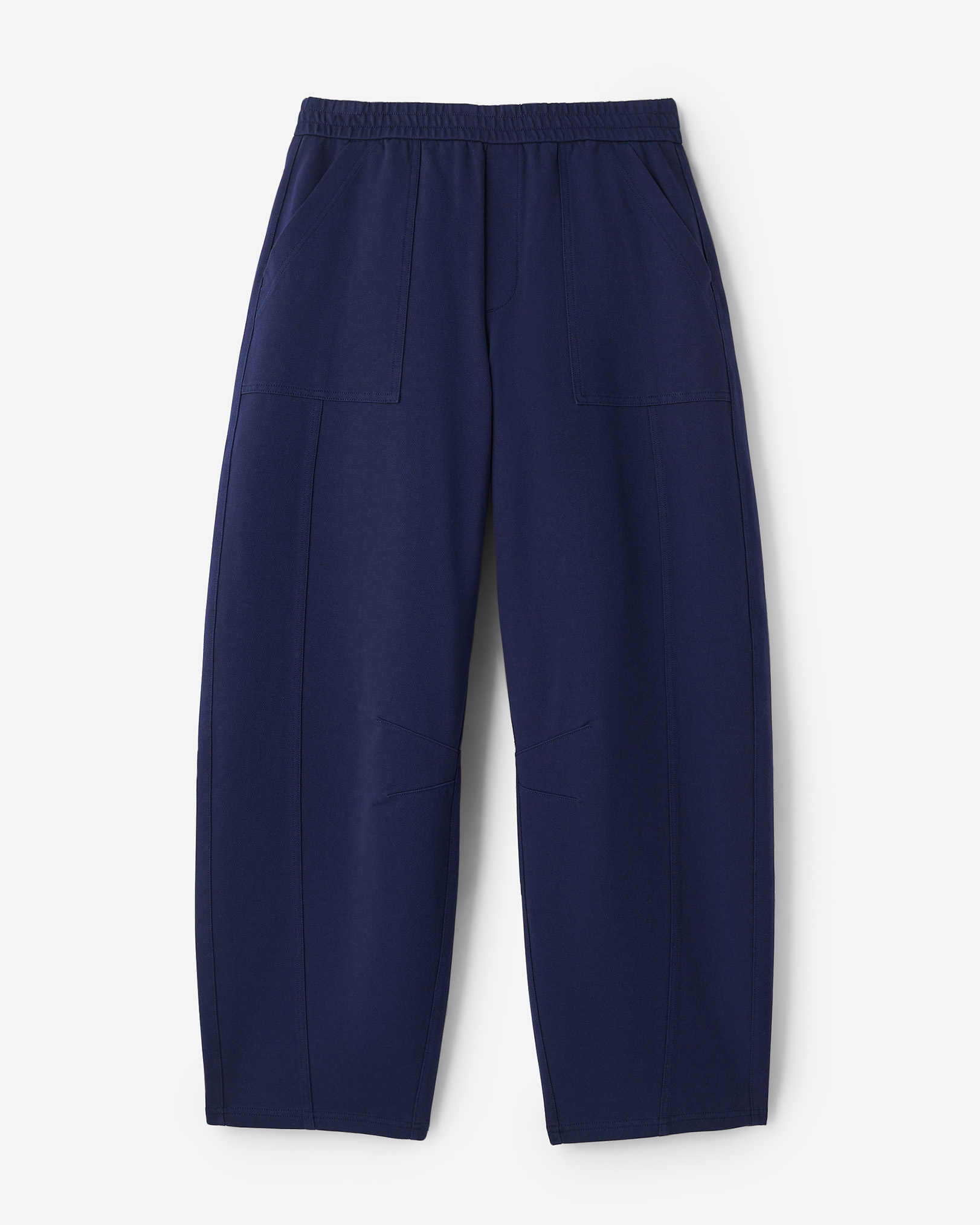 Welland Knit Twill Barrel Pant - Indigo Ink