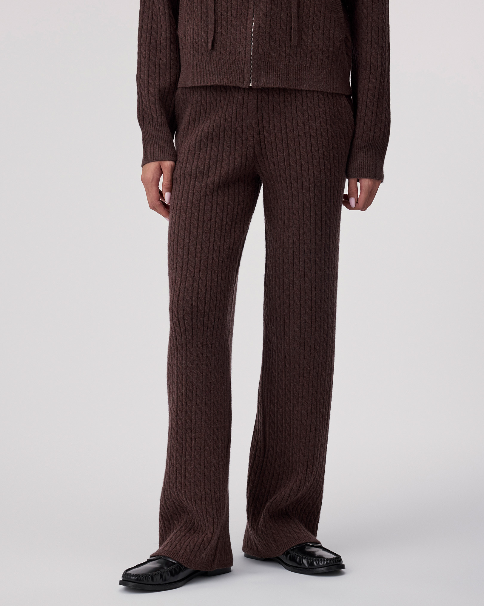 Bowen Cable Knit Pant - Coffee Mix Bowen Cable Knit Pant - Coffee Mix