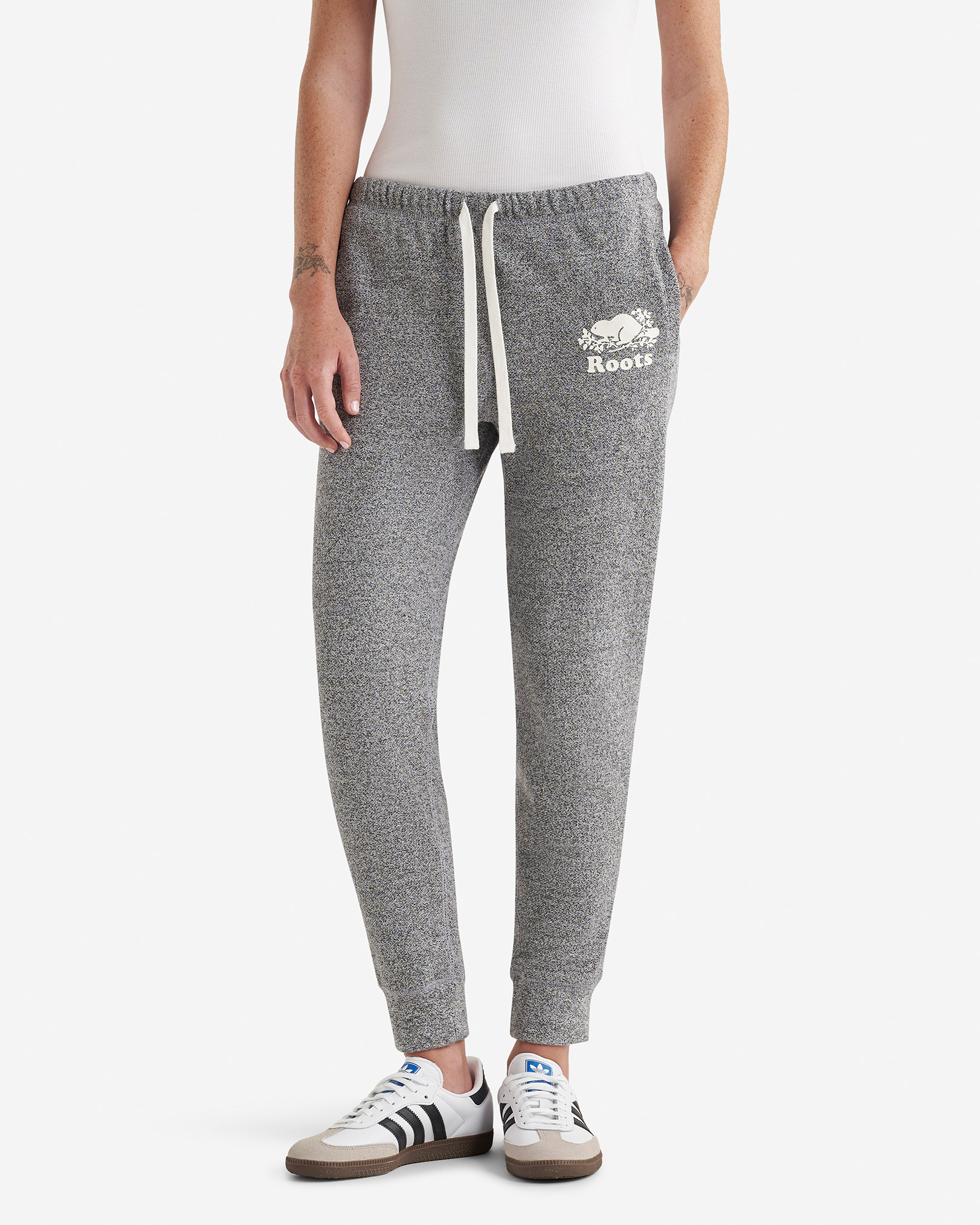 Organic Original Slim Cuff Sweatpant Tall (32.5 Inch Inseam) - Salt & Pepper