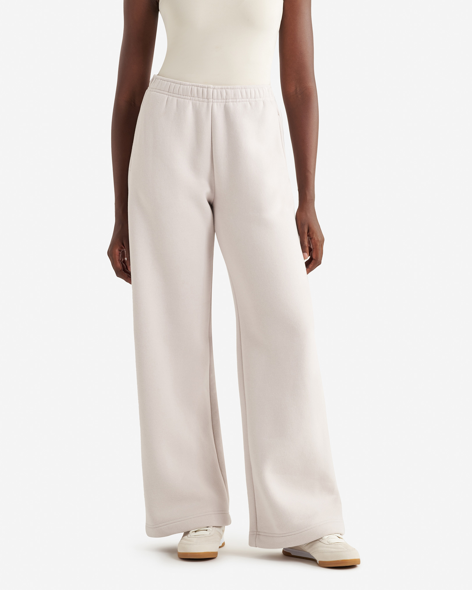 Cloud Wide Leg Sweatpant - Ecru