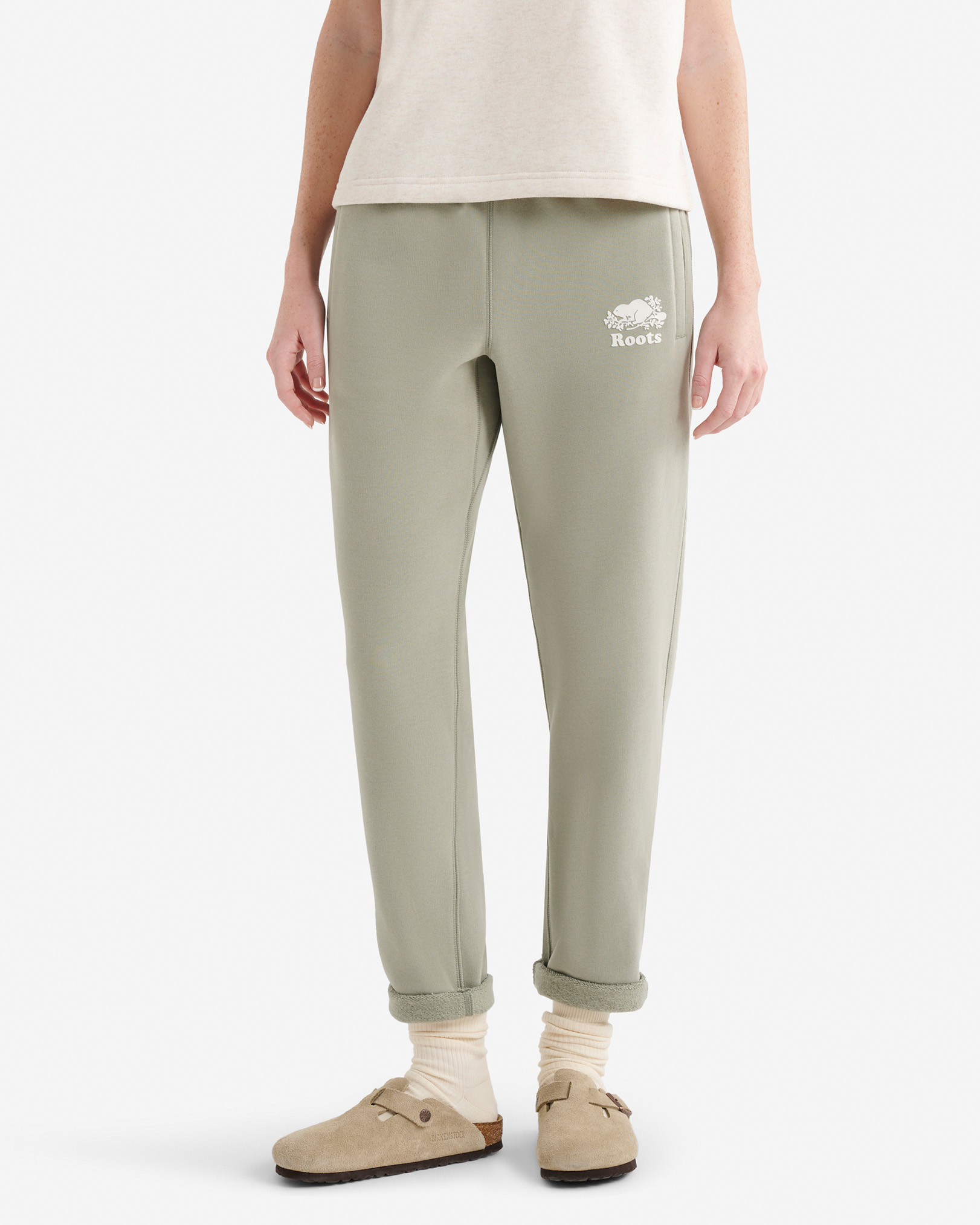 Organic Original Terry Ankle Sweatpant - Shadow Green