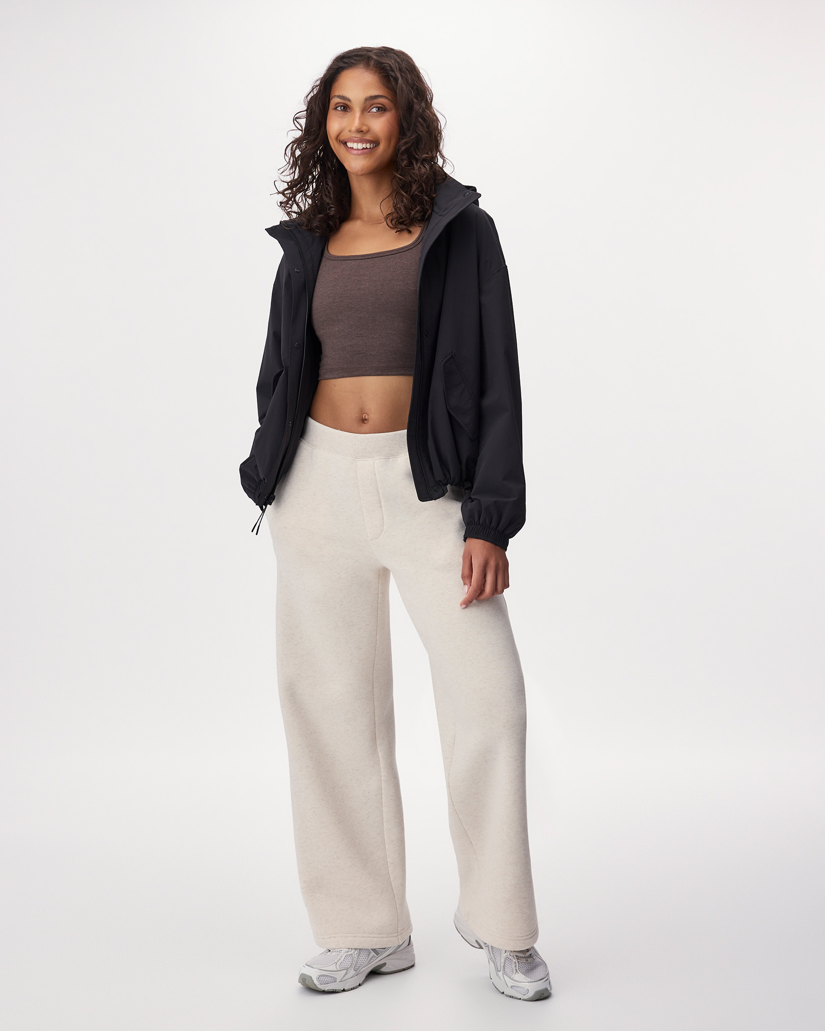 Beavermark Wide Leg Sweatpant - Oatmeal Mix Beavermark Wide Leg Sweatpant - Oatmeal Mix