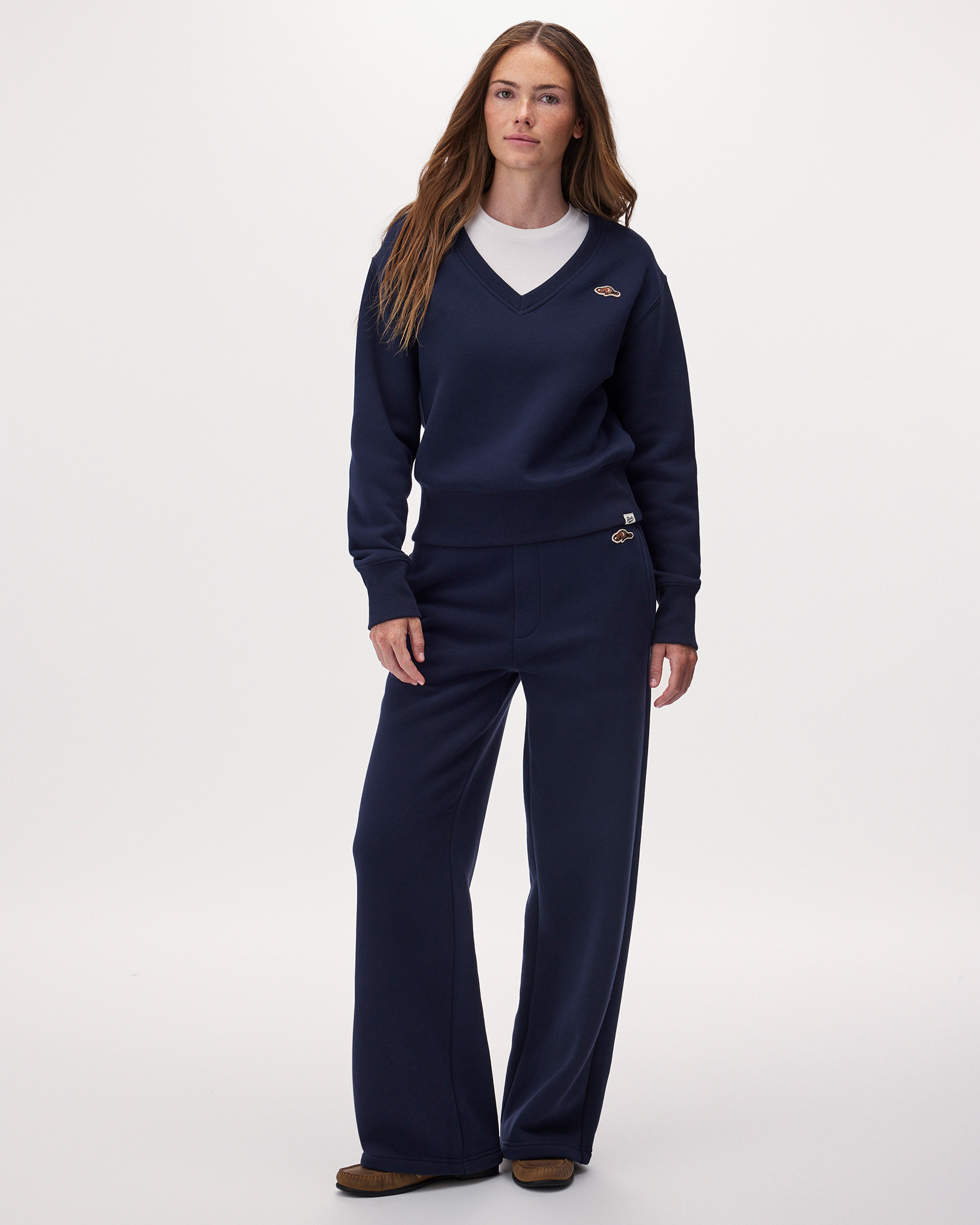 Beavermark Wide Leg Sweatpant - Navy Blazer Beavermark Wide Leg Sweatpant - Navy Blazer
