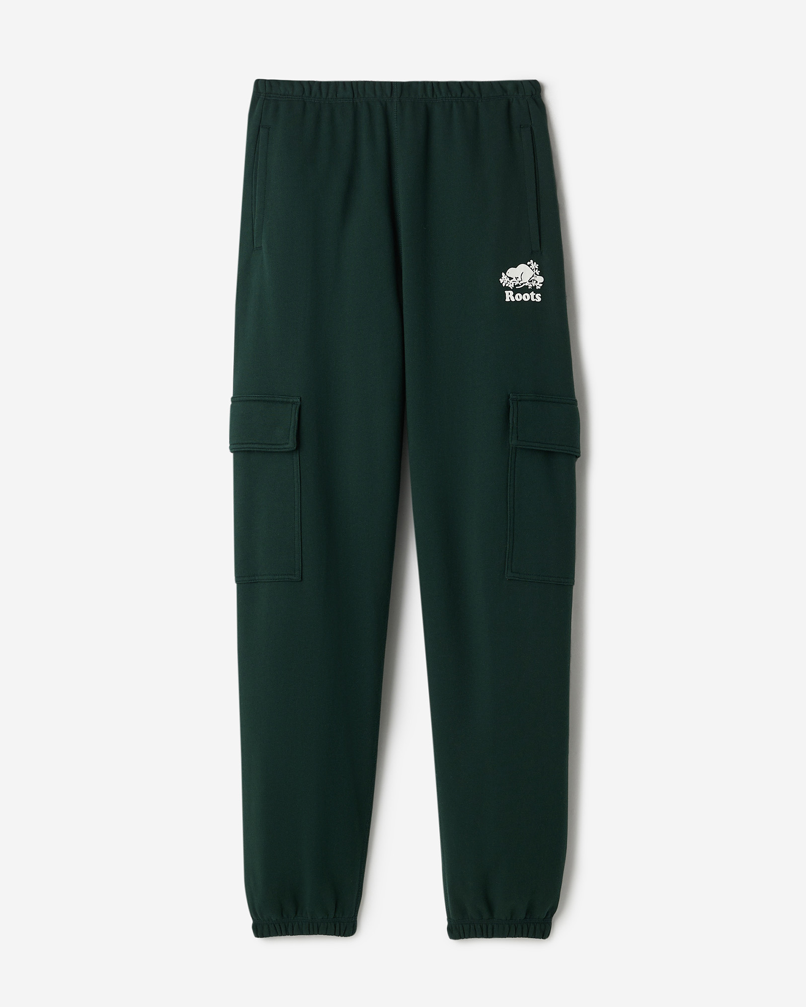 Pantalon cargo Cooper en molleton de coton bio - Varsity Vert Pantalon cargo Cooper en molleton de coton bio - Varsity Vert