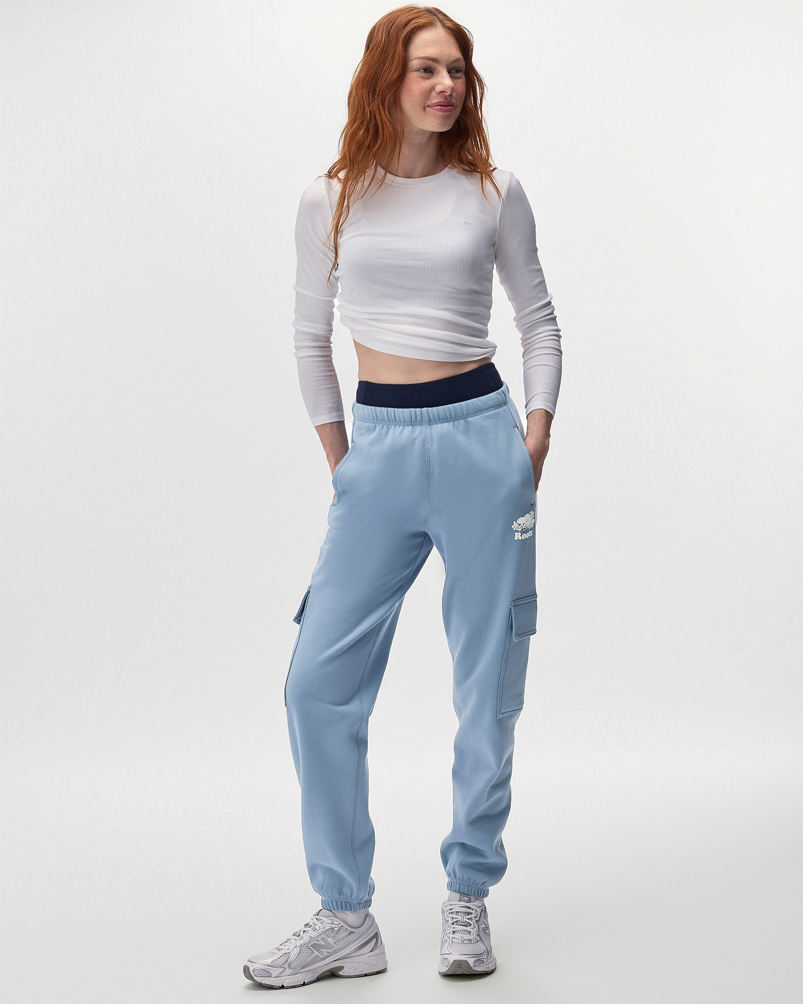 Organic Cooper Cargo Sweatpant - Raincloud Blue Organic Cooper Cargo Sweatpant - Raincloud Blue