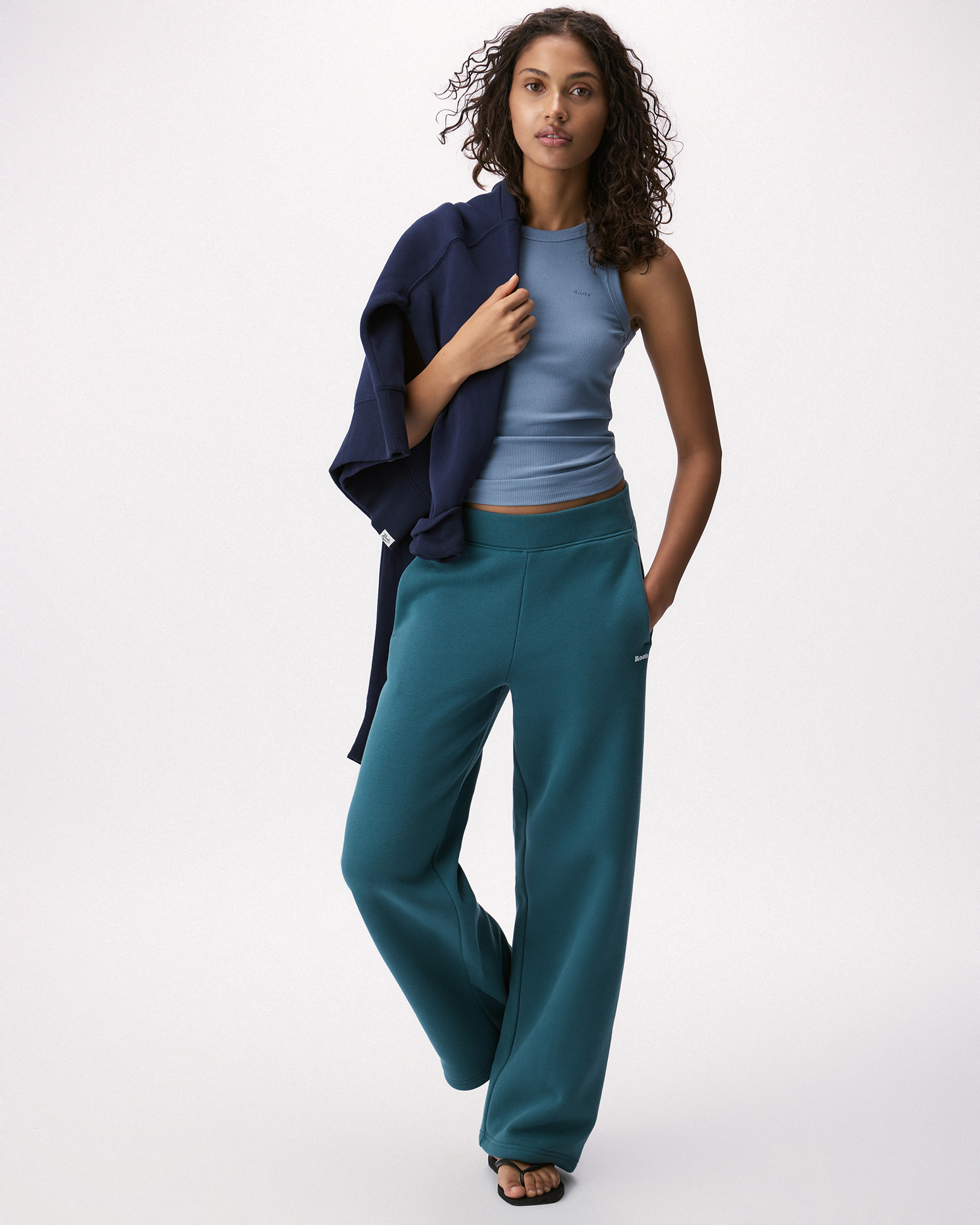 Cloud Straight Leg Sweatpant - Ocean Teal Cloud Straight Leg Sweatpant - Ocean Teal