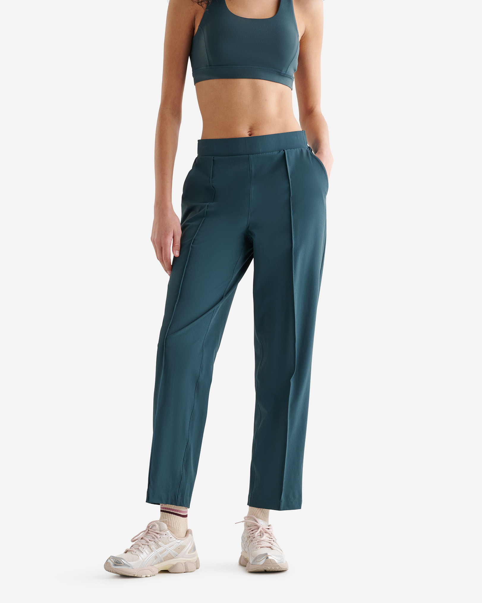 Anywhere 7/8 Pull On Pant - Forest Teal