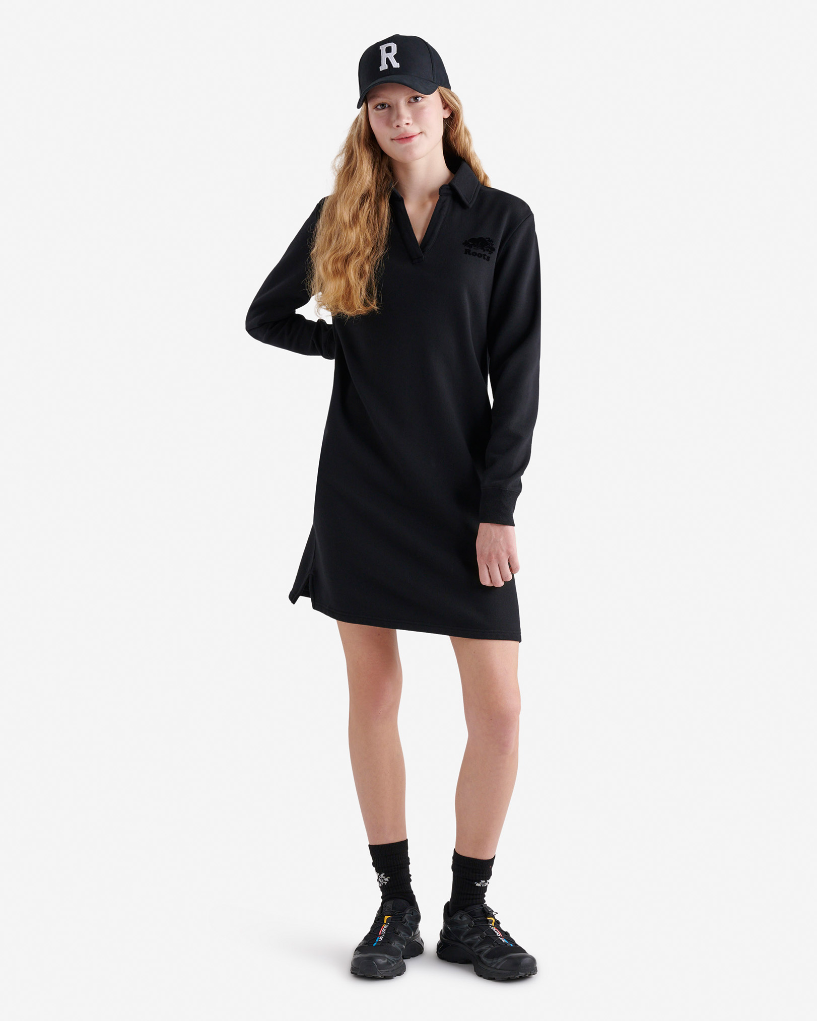 Organic Cooper Long Sleeve Polo Dress