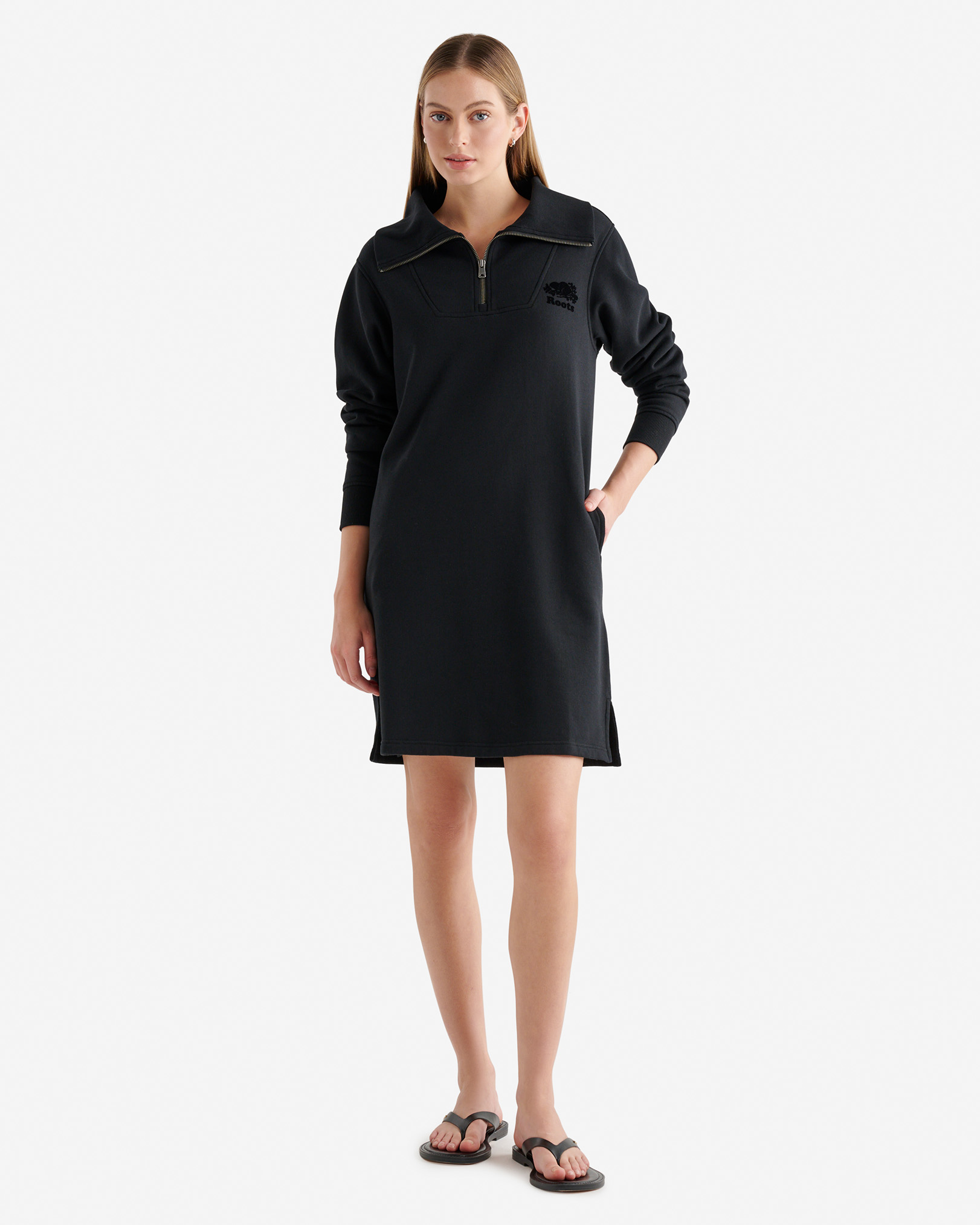 Organic Cooper Quarter Zip Dress