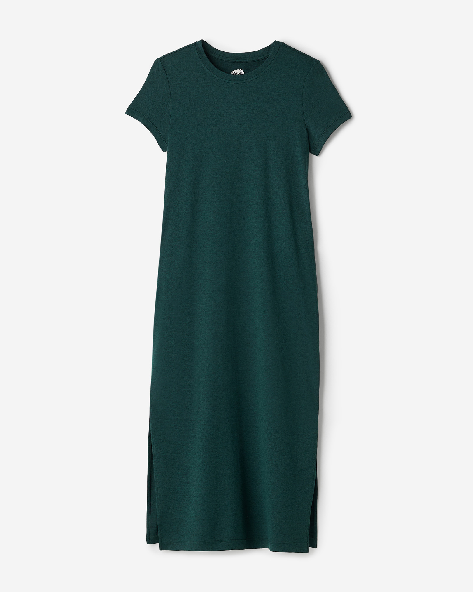 Renew Knit Short Sleeve Dress - Varsity Green Mix