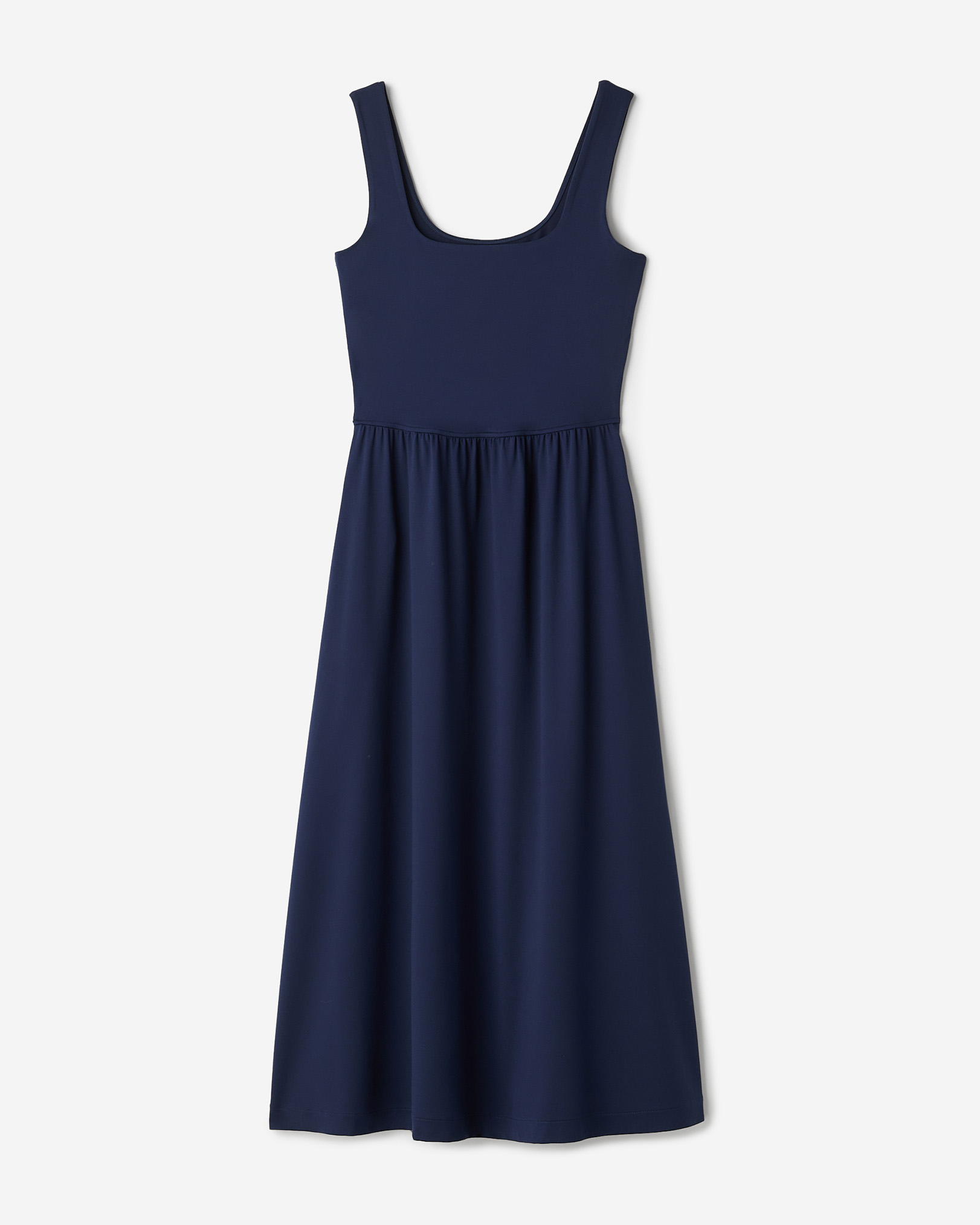 Renew Knit Square Neck Dress - Navy Blazer