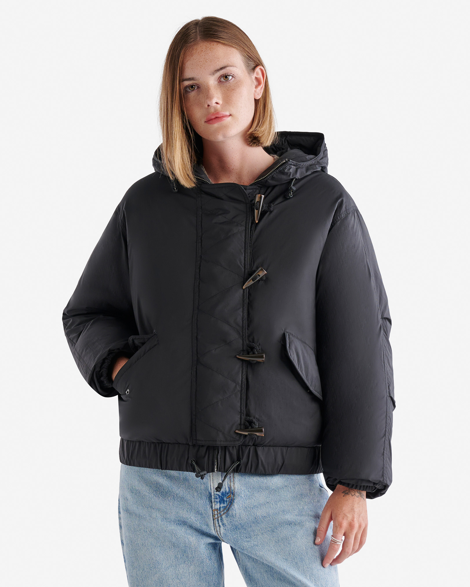 Sienna Short Down Puffer - Black